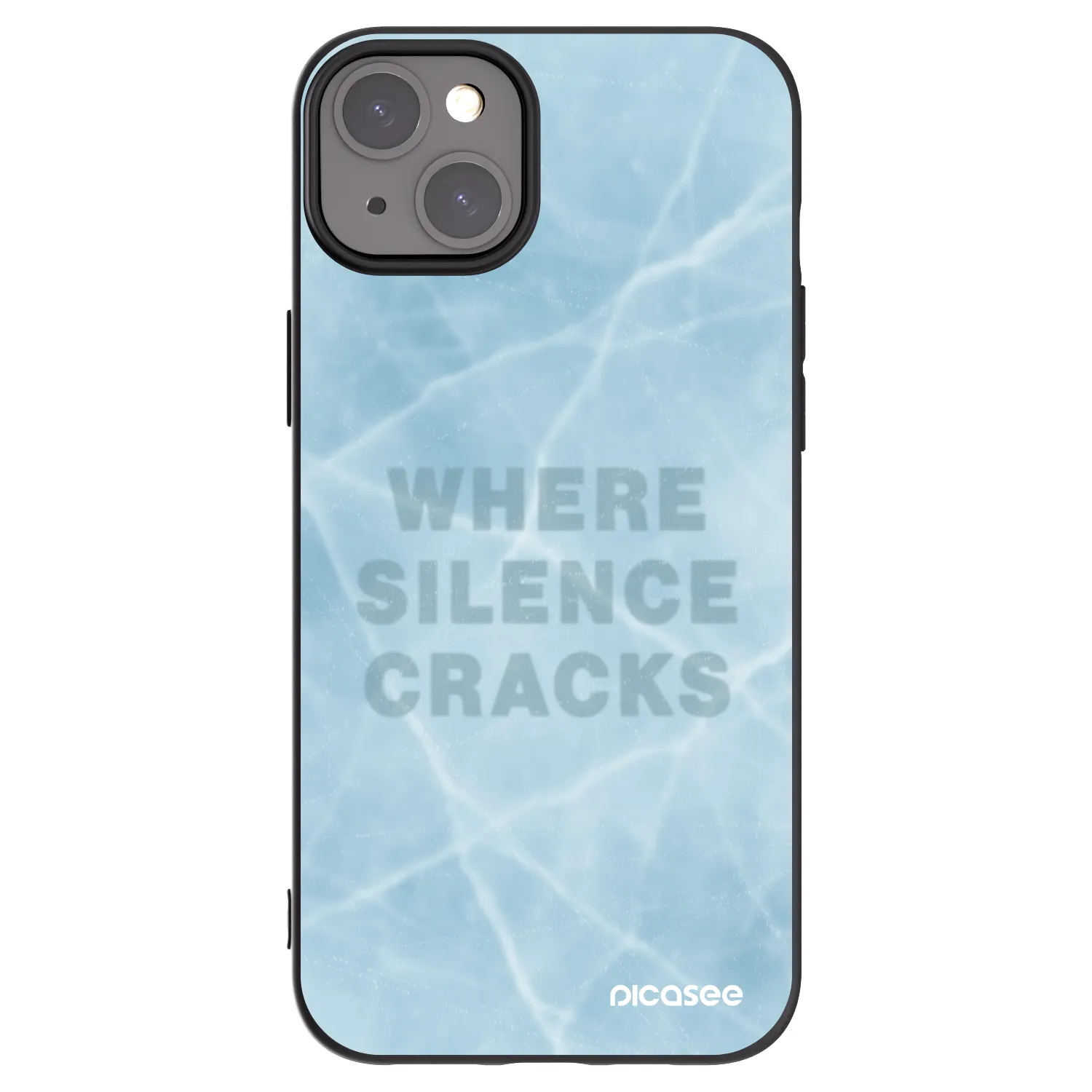 Picasee silikonski črni ovitek za Apple iPhone 15 Plus - SILENCE