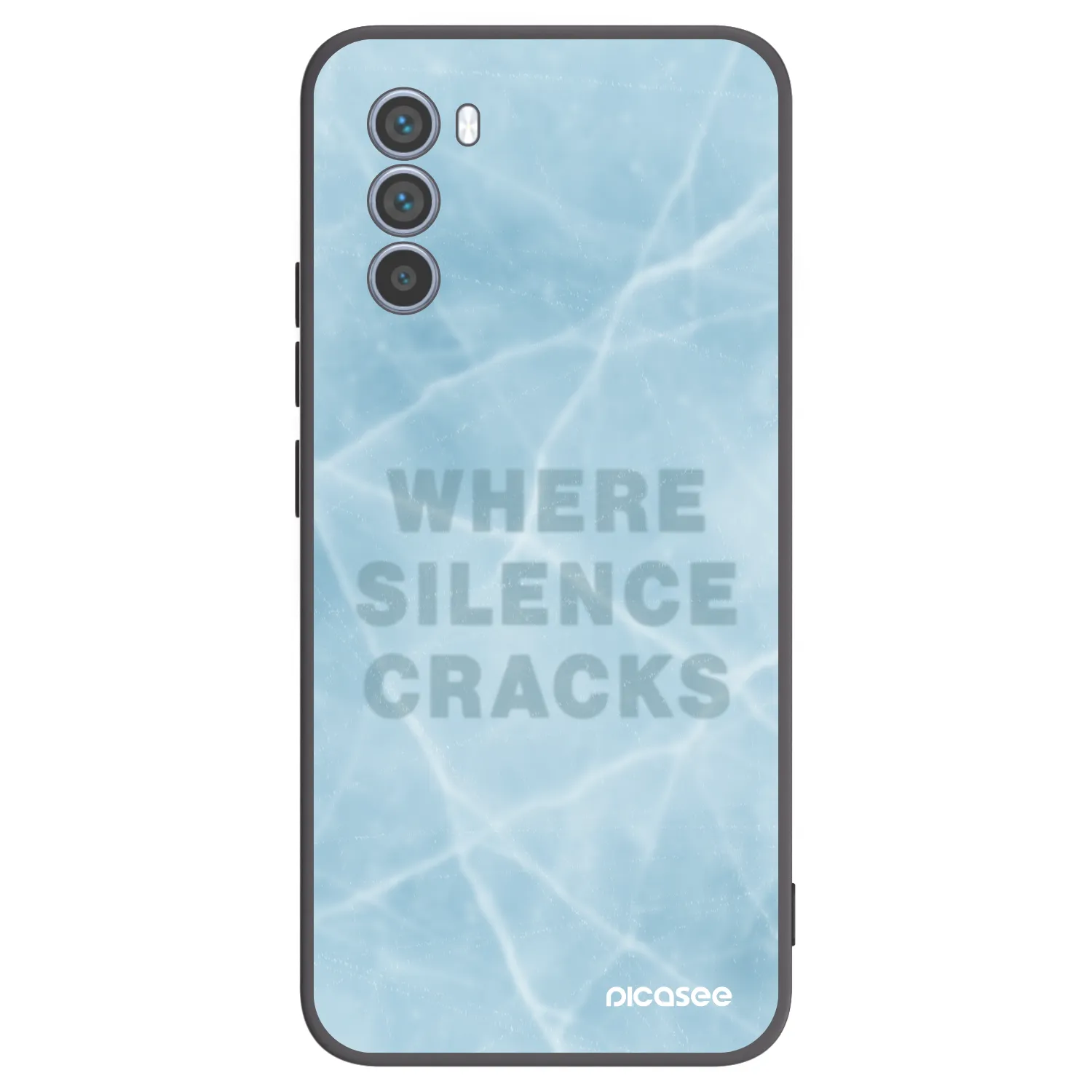Picasee silikonski črni ovitek za Motorola Moto G62 - SILENCE