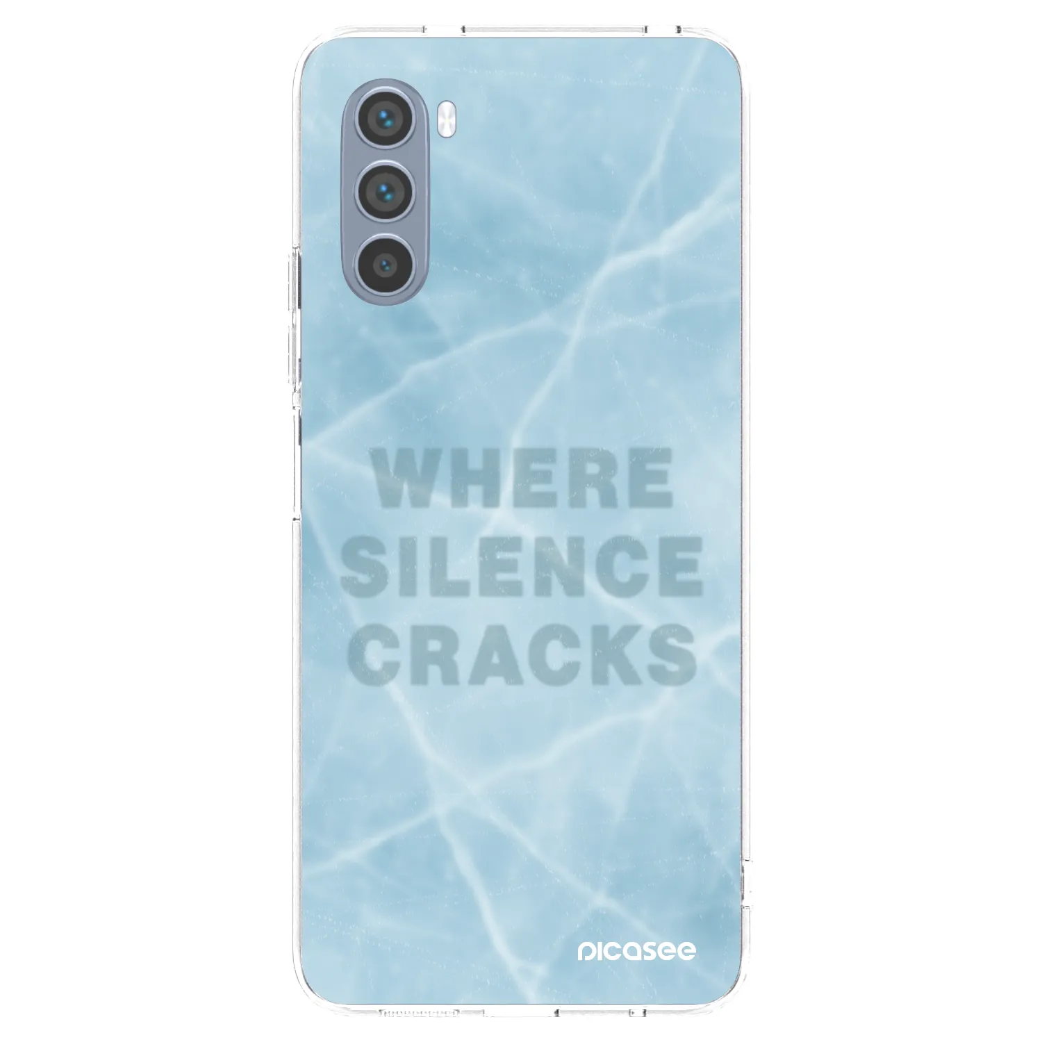 Picasee silikonski prozorni ovitek za Motorola Moto G62 - SILENCE