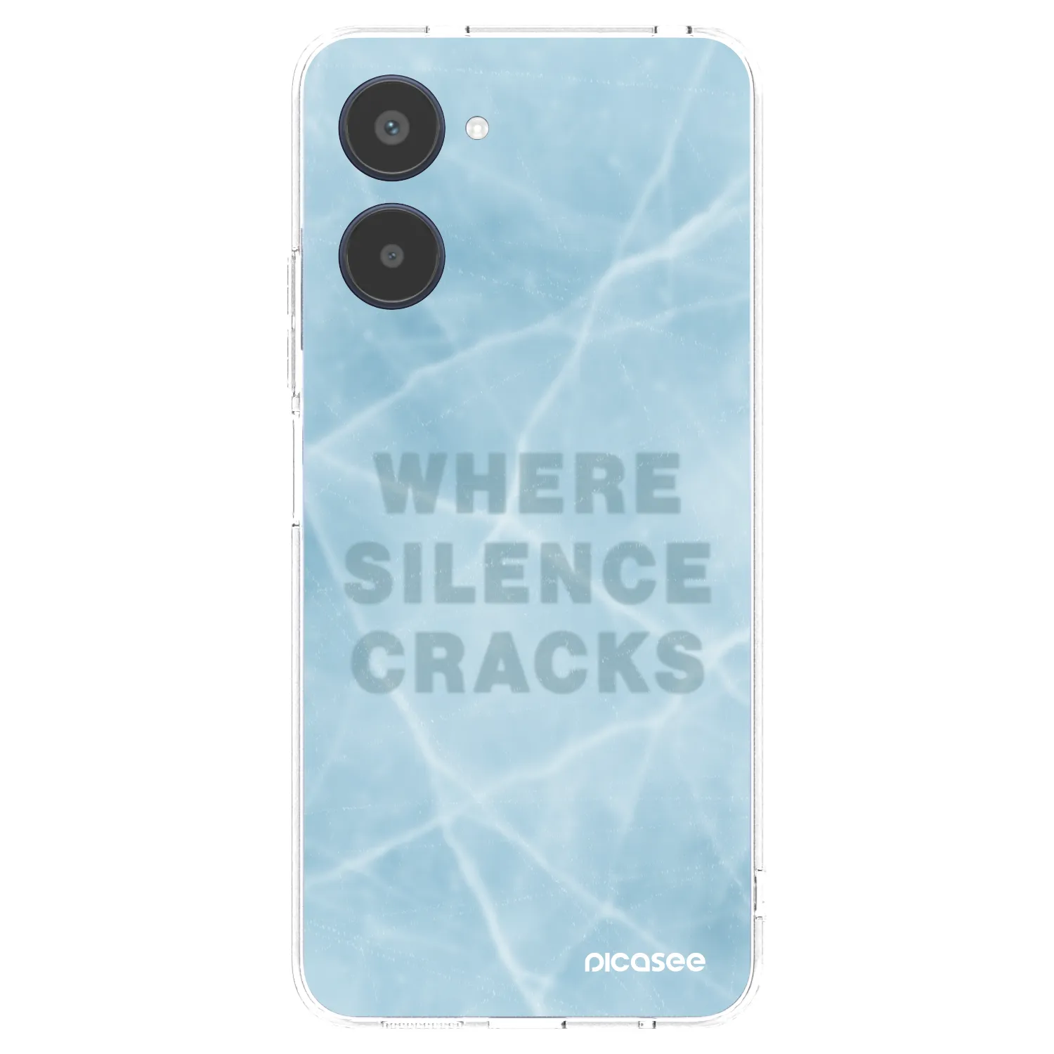Picasee silikonski prozorni ovitek za Realme 10 4G - SILENCE