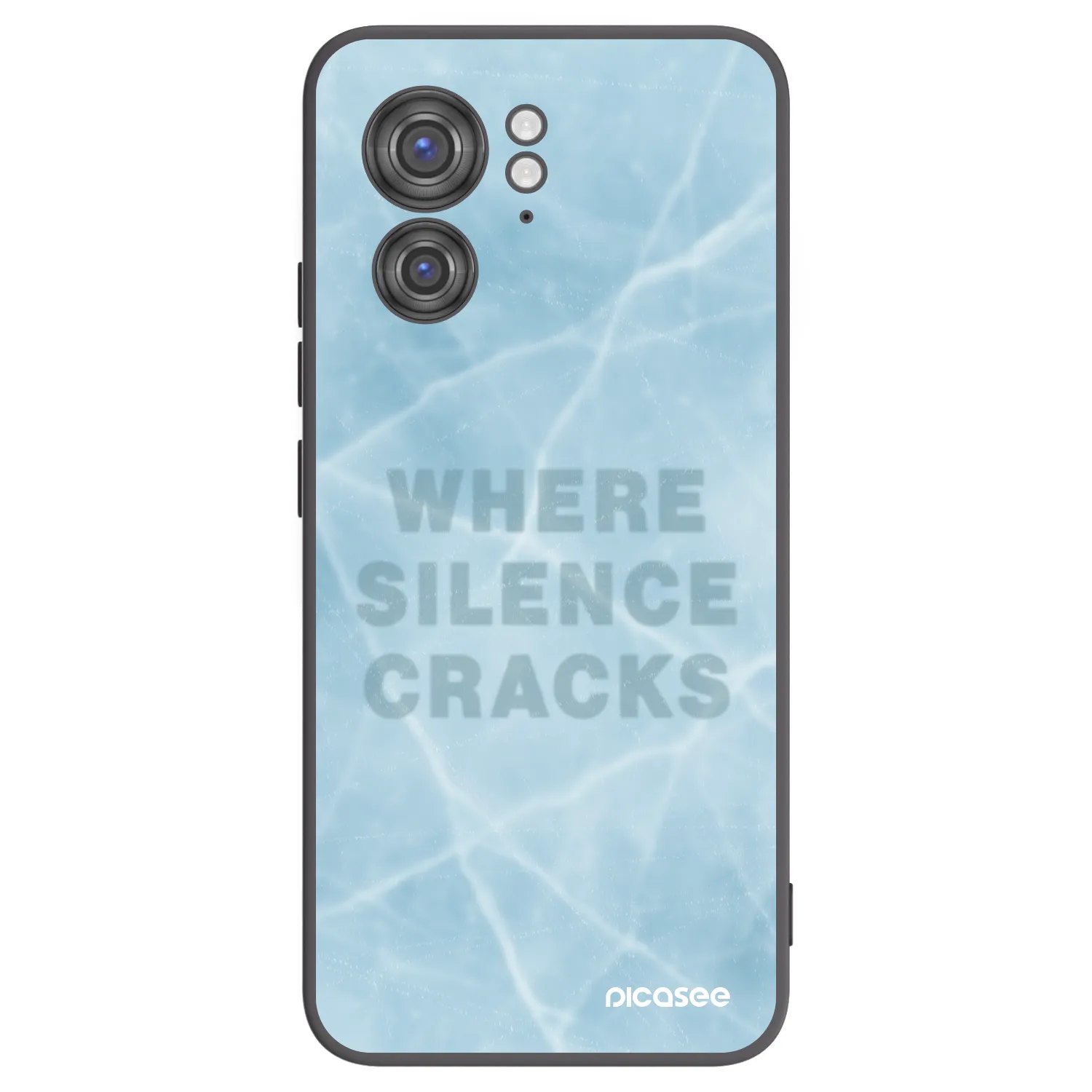 Picasee silikonski črni ovitek za Motorola Edge 40 - SILENCE