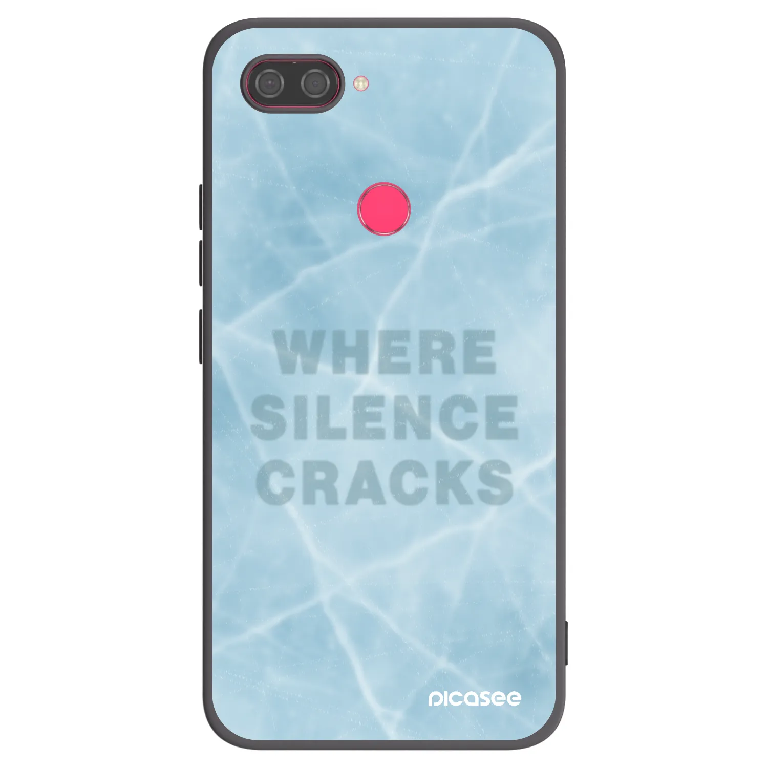 Picasee silikonski črni ovitek za Xiaomi Mi 8 Lite - SILENCE