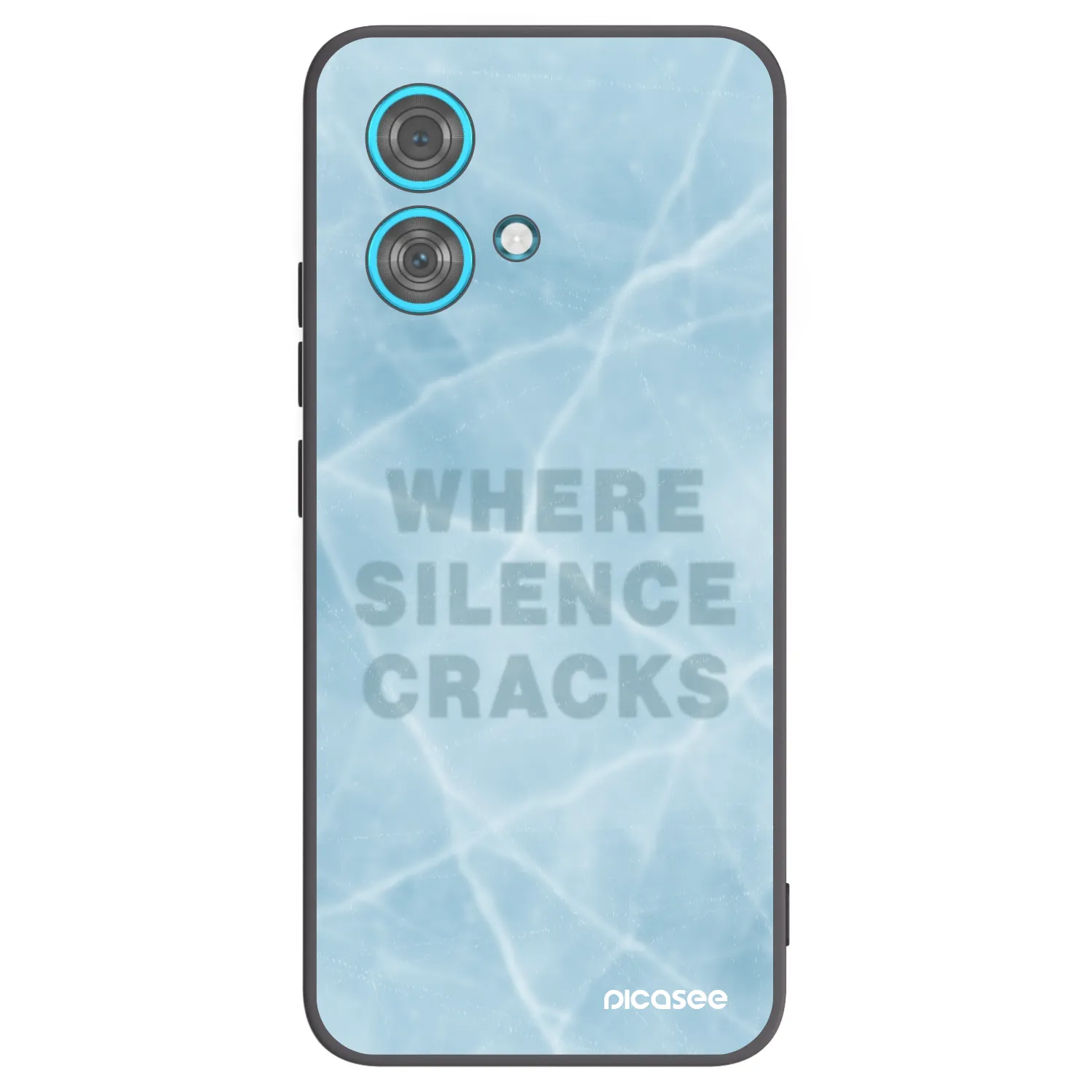Picasee silikonski črni ovitek za Motorola Edge 40 Neo - SILENCE