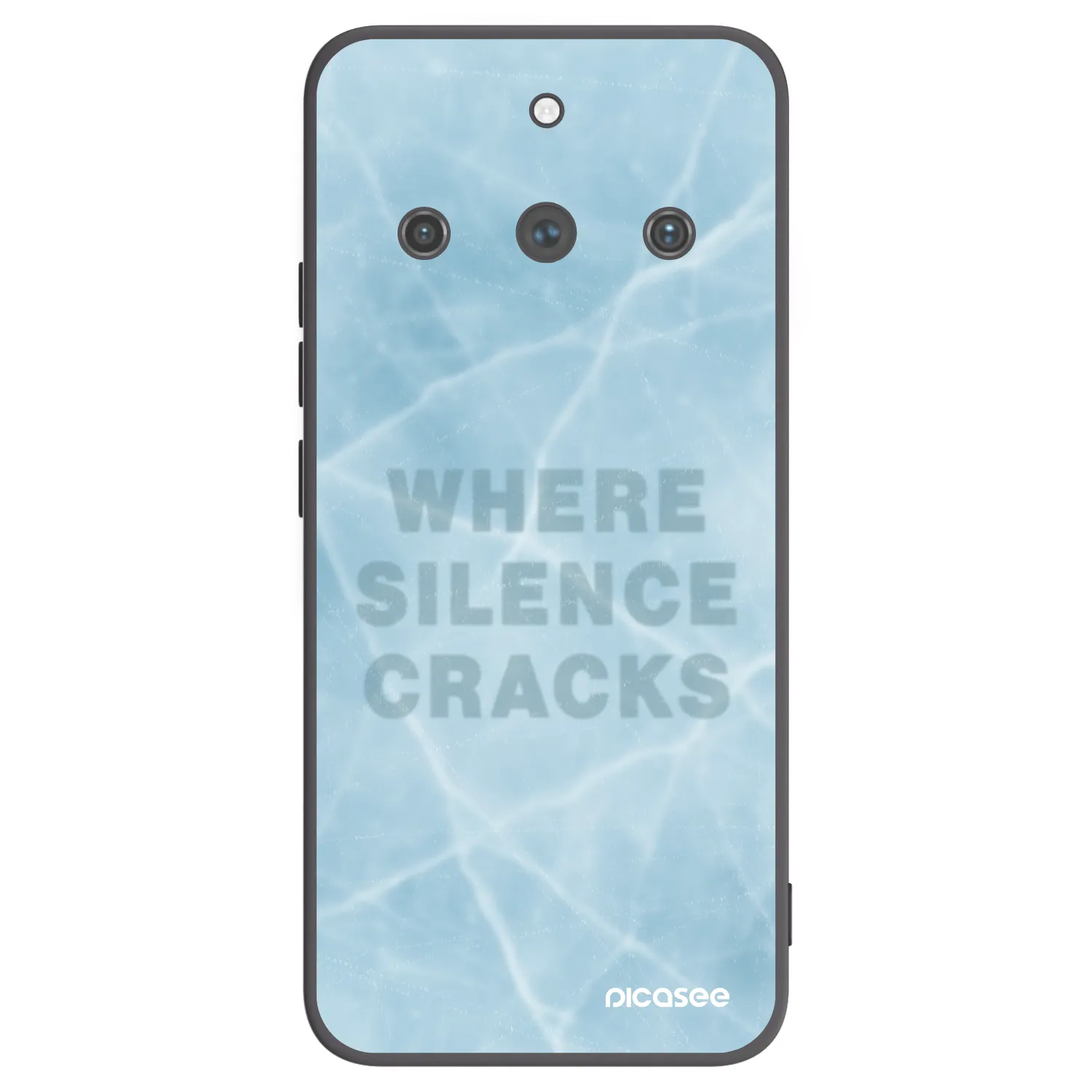 Picasee silikonski črni ovitek za Realme 11 Pro+ - SILENCE
