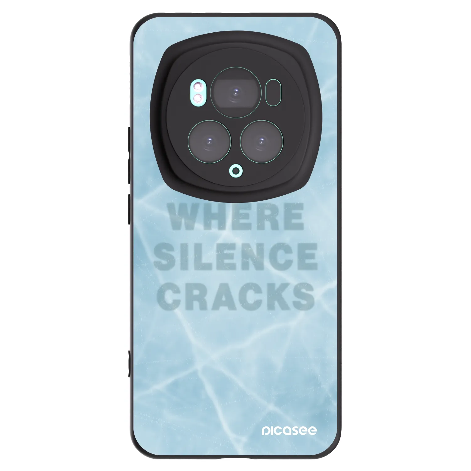 Picasee silikonski črni ovitek za Honor Magic6 Pro - SILENCE