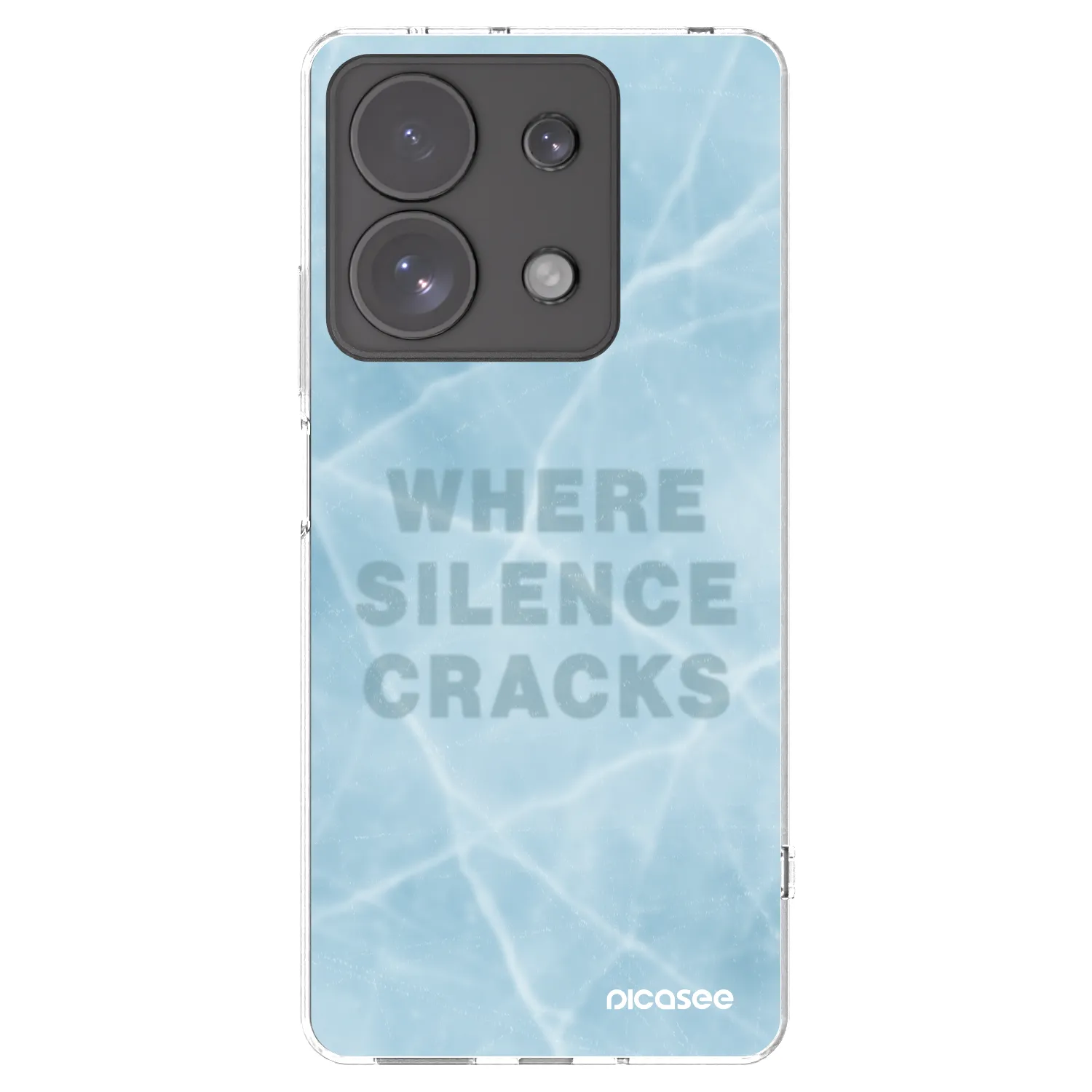 Picasee silikonski prozorni ovitek za Xiaomi Redmi Note 13 Pro 4G - SILENCE