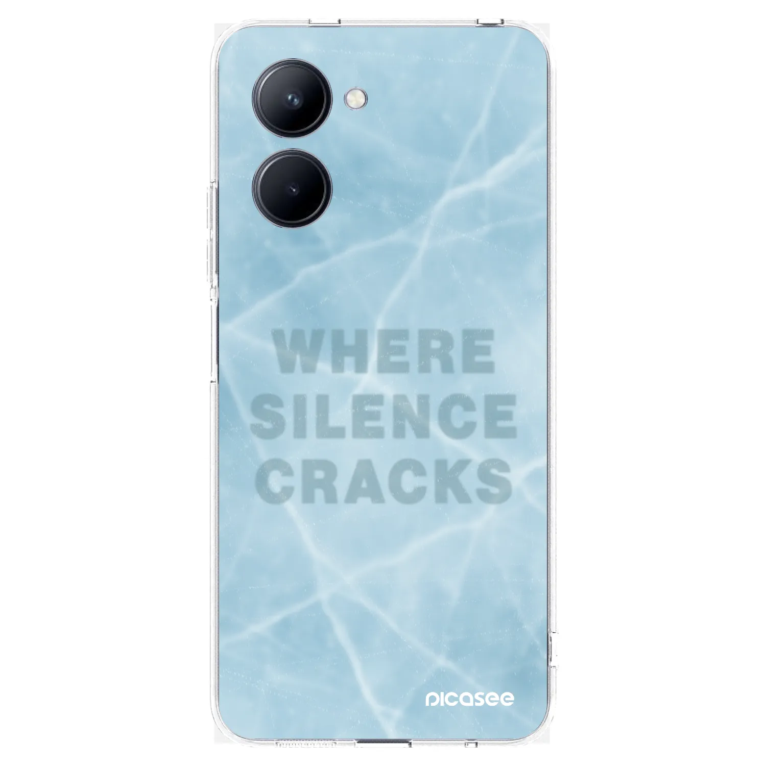 Picasee silikonski prozorni ovitek za Realme C33 (2023) - SILENCE