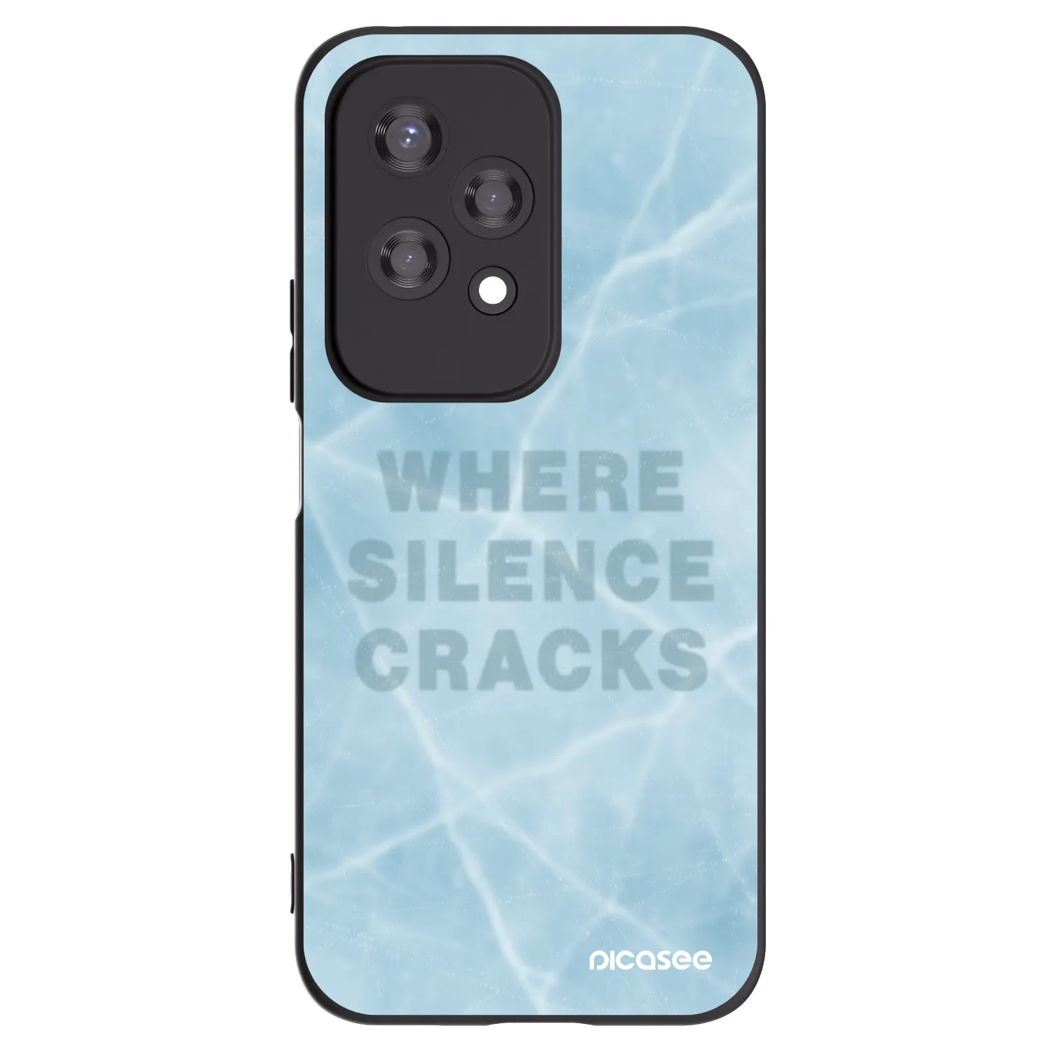 Picasee silikonski črni ovitek za Honor 200 Lite - SILENCE
