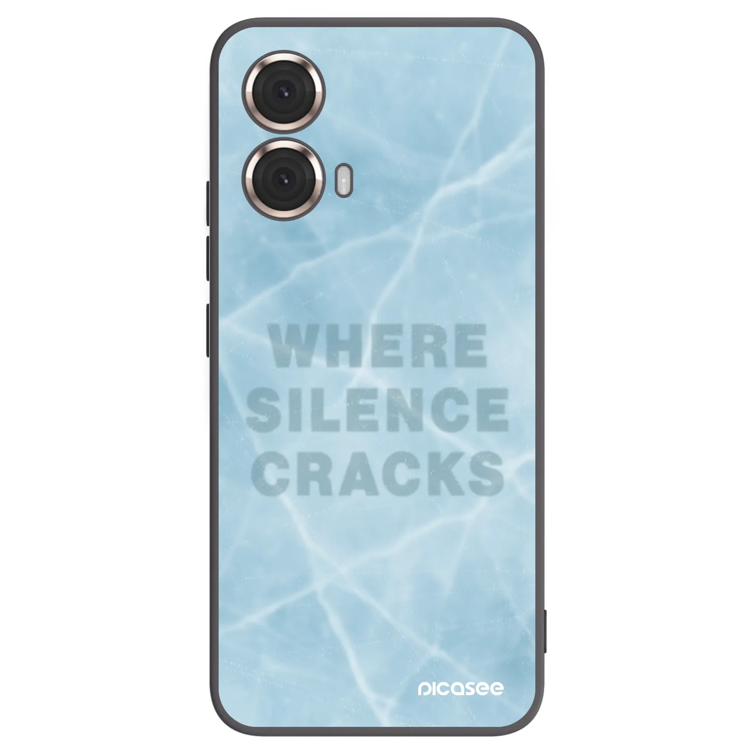 Picasee silikonski črni ovitek za Motorola Moto G85 - SILENCE