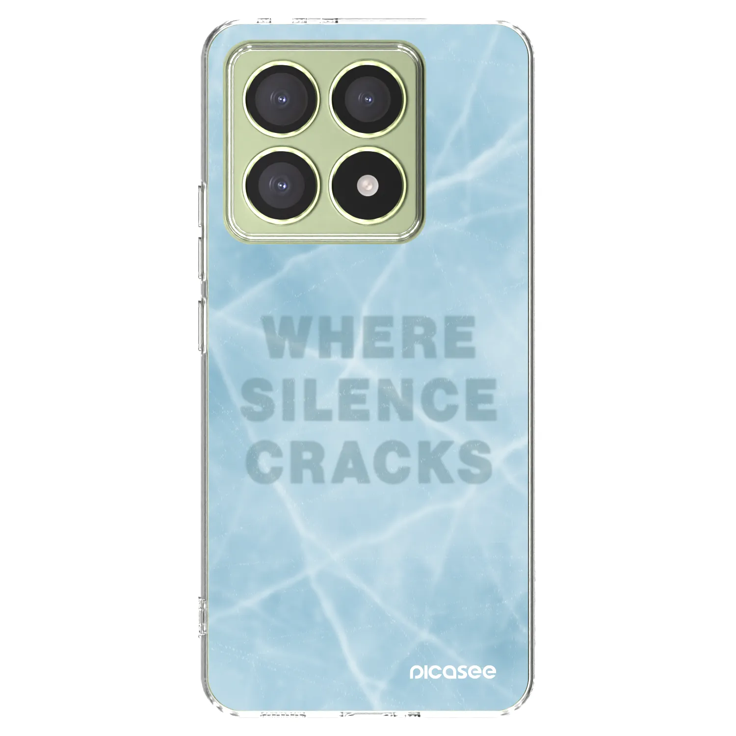Picasee silikonski prozorni ovitek za Xiaomi 14T - SILENCE
