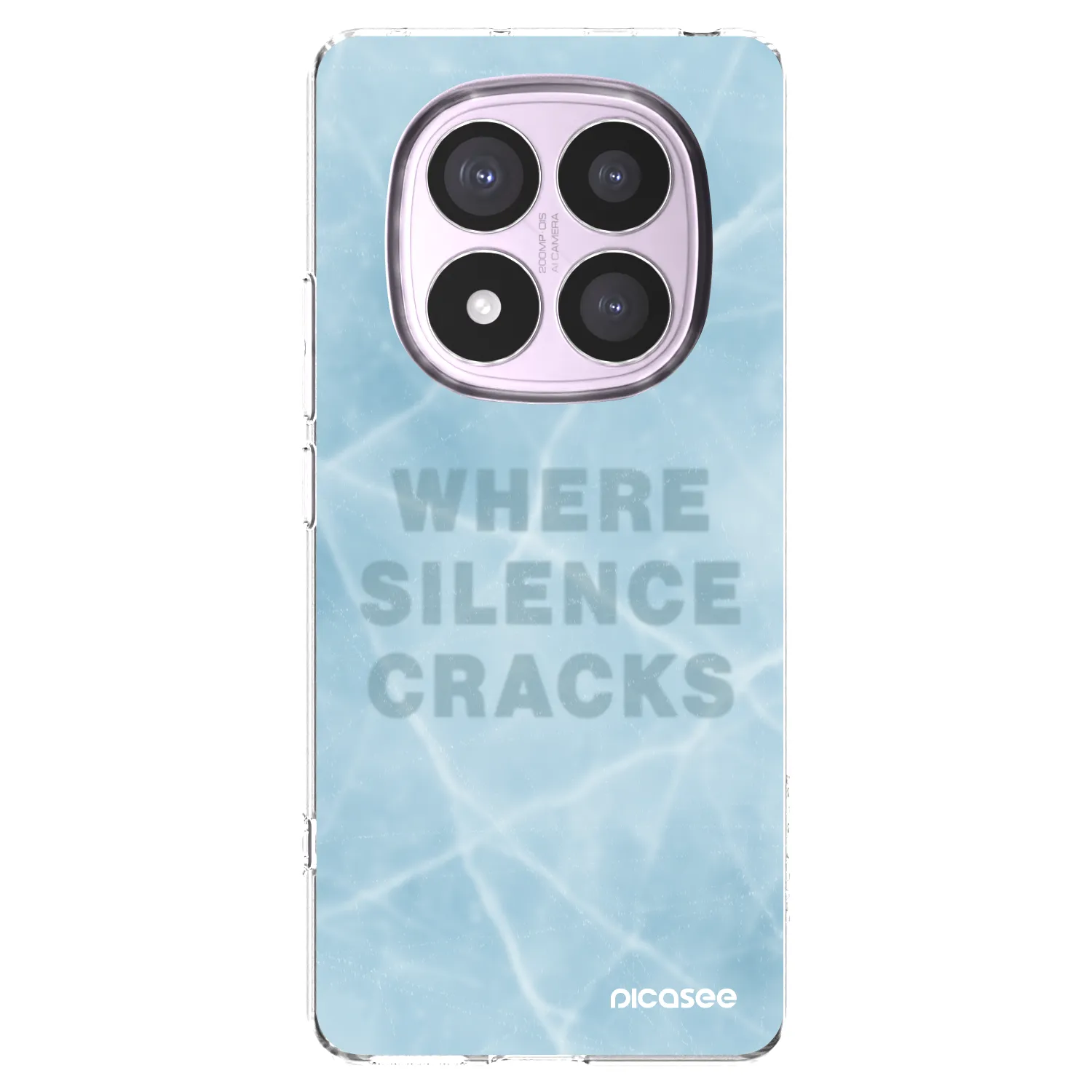 Picasee silikonski prozorni ovitek za Xiaomi Redmi Note 14 Pro 5G - SILENCE