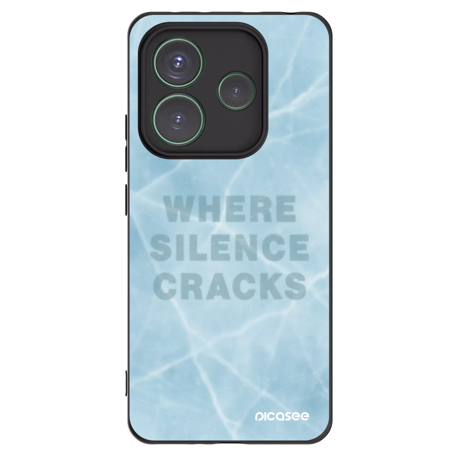 Picasee silikonski črni ovitek za Xiaomi Redmi Note 14 5G - SILENCE