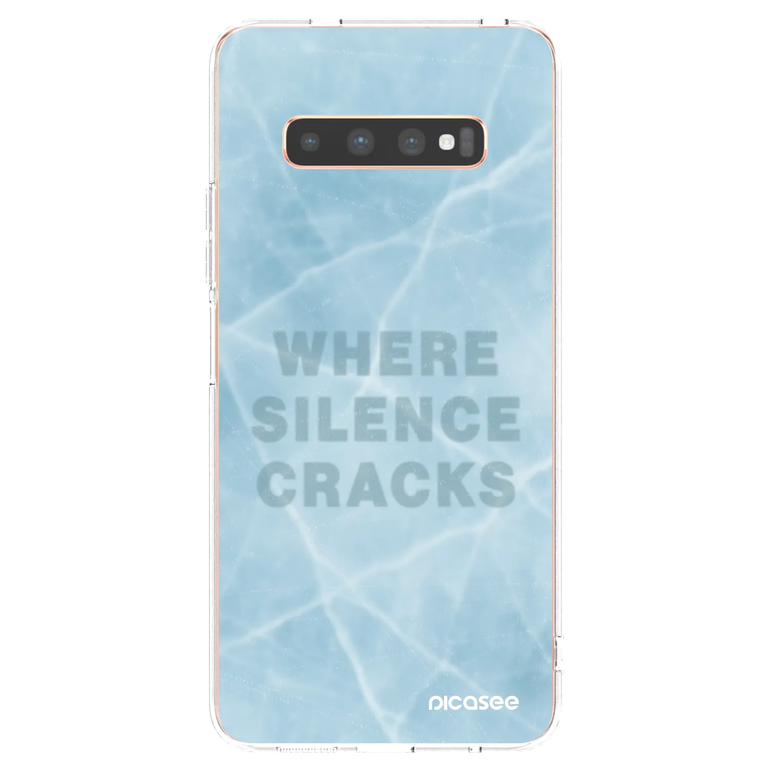 Picasee silikonski prozorni ovitek za Samsung Galaxy S10 Plus G975 - SILENCE