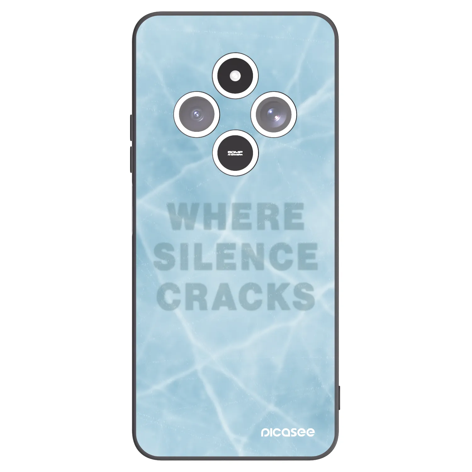 Picasee silikonski črni ovitek za Xiaomi Redmi 14C - SILENCE