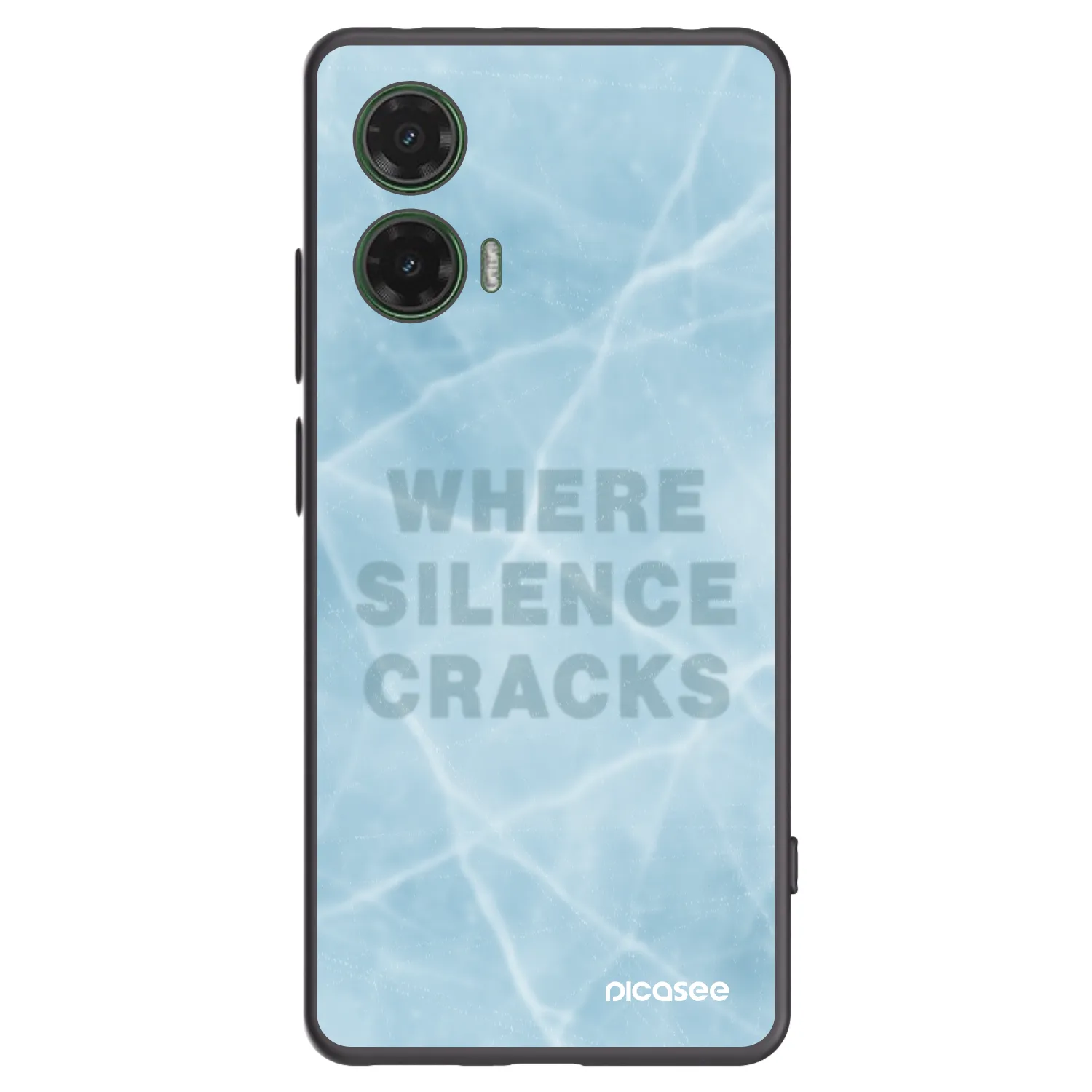 Picasee silikonski črni ovitek za Motorola Moto G35 5G - SILENCE