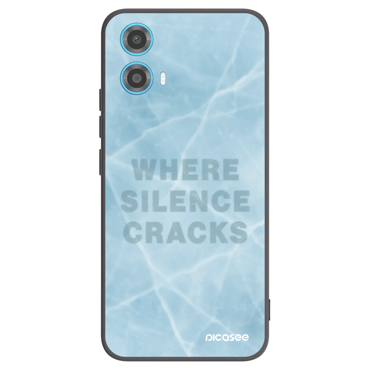 Picasee silikonski črni ovitek za Motorola Moto G34 5G - SILENCE