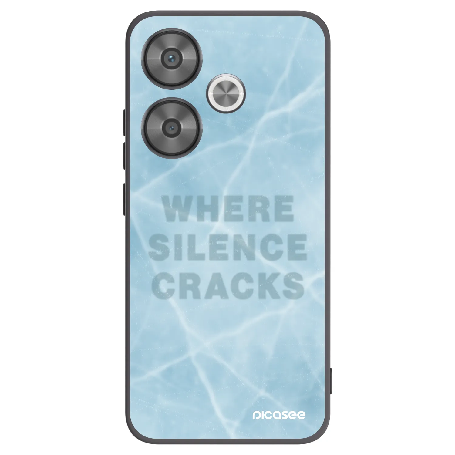 Picasee silikonski črni ovitek za Xiaomi Poco F6 - SILENCE