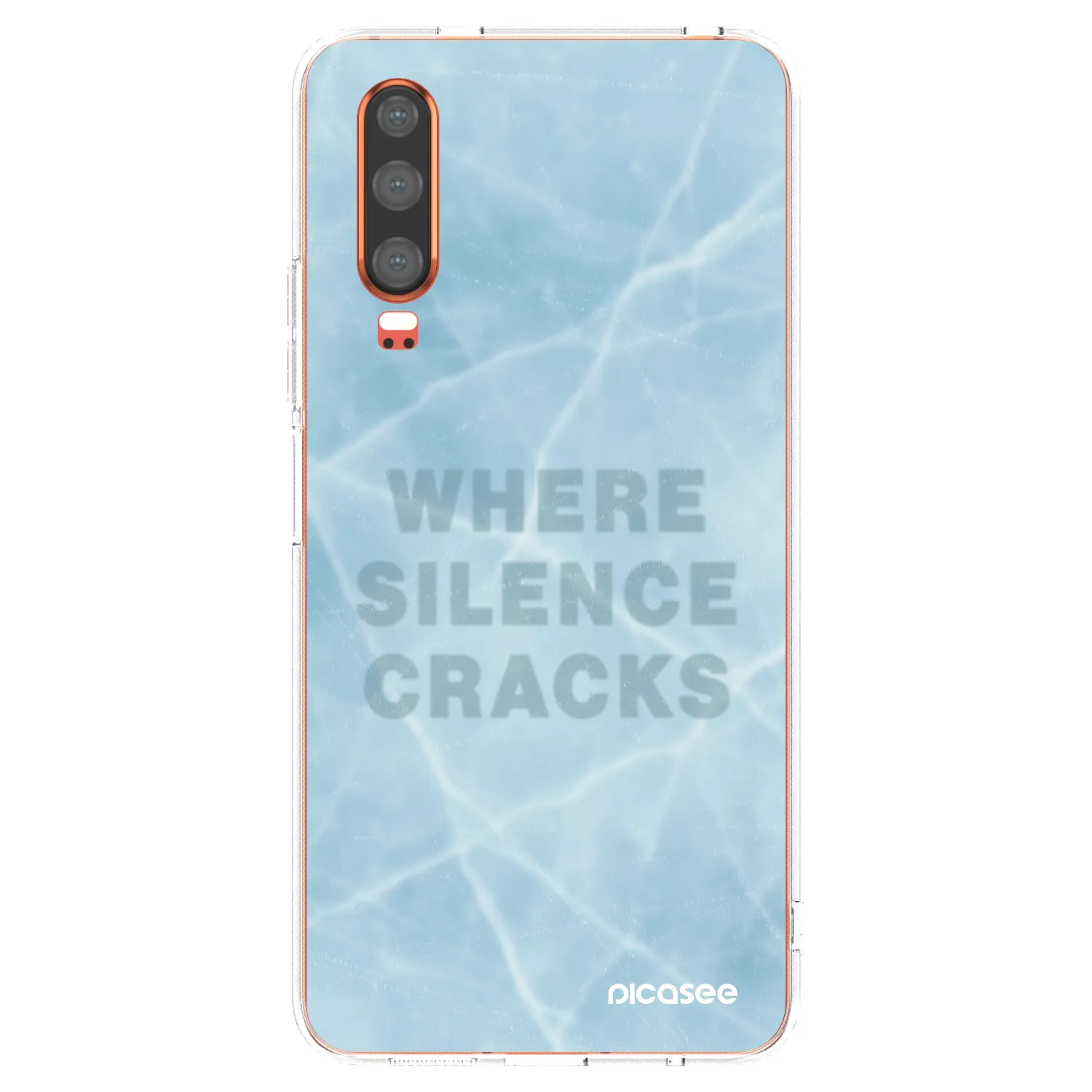 Picasee silikonski prozorni ovitek za Huawei P30 - SILENCE
