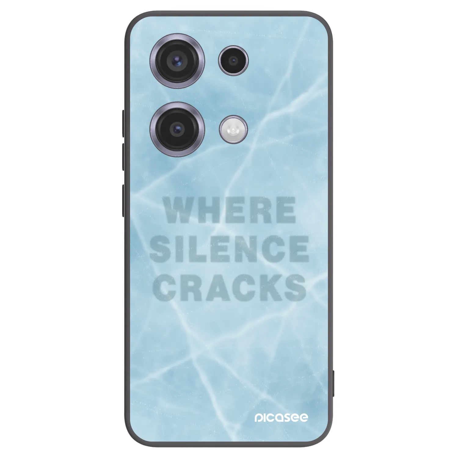 Picasee silikonski črni ovitek za Xiaomi Redmi Note 14S - SILENCE