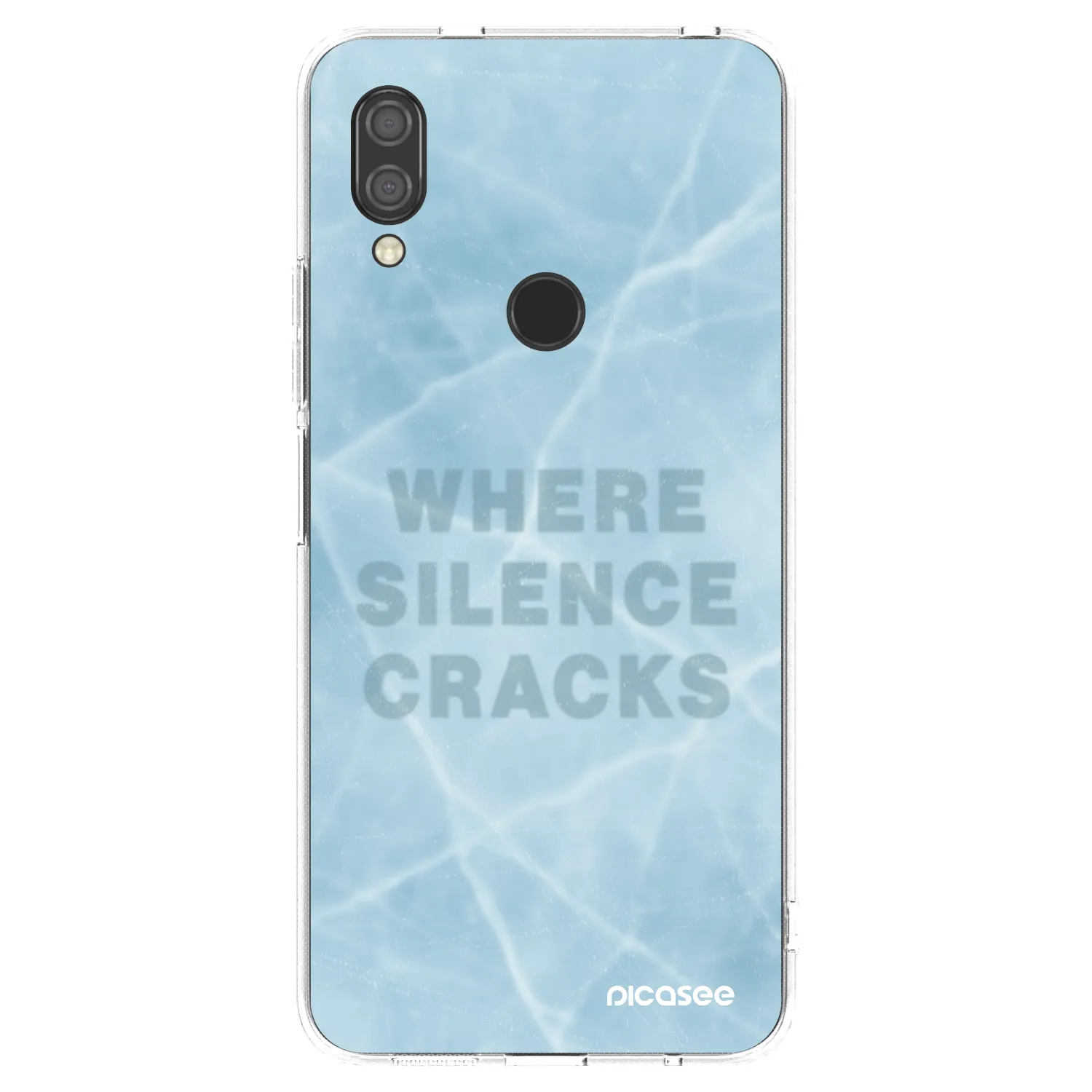 Picasee silikonski prozorni ovitek za Xiaomi Redmi 7 - SILENCE