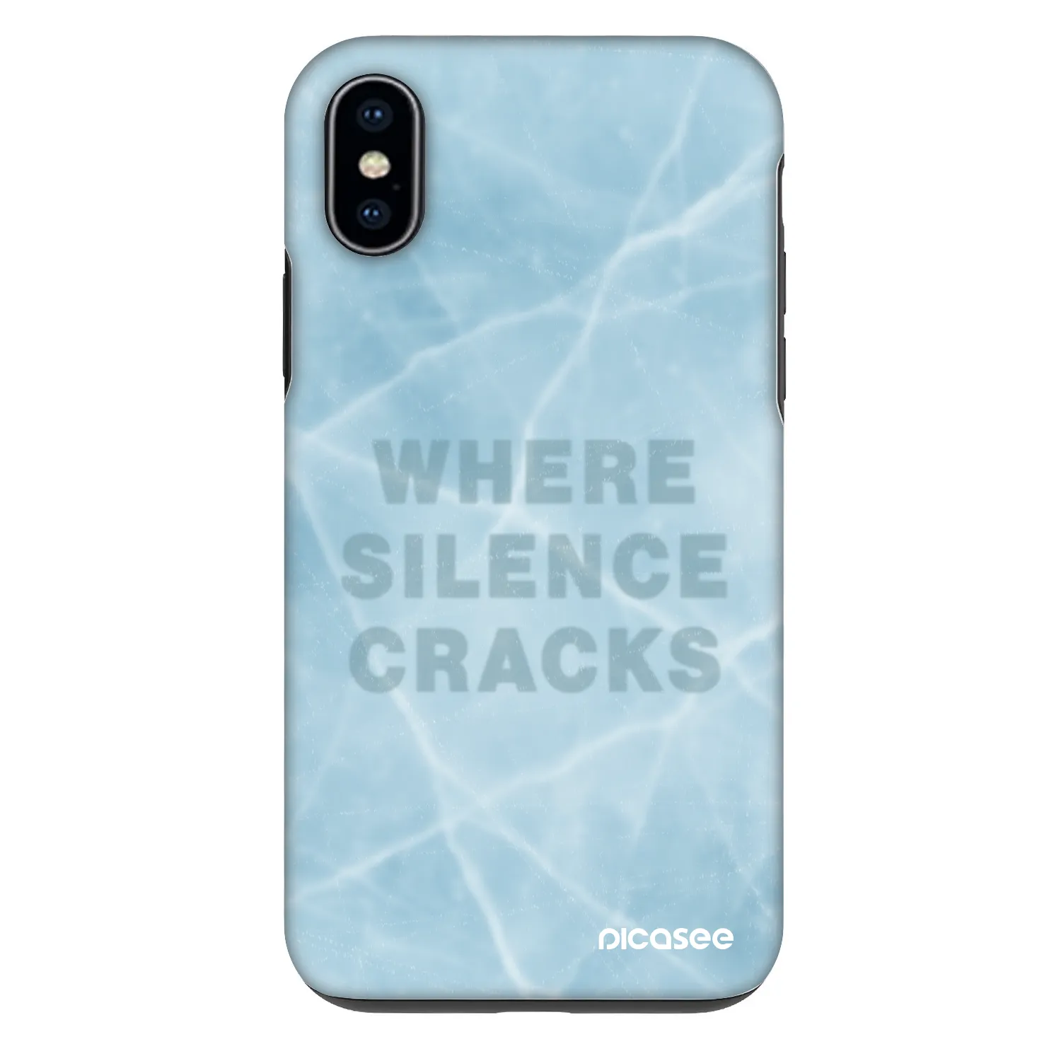Picasee Fashion Case za Apple iPhone X/XS - SILENCE