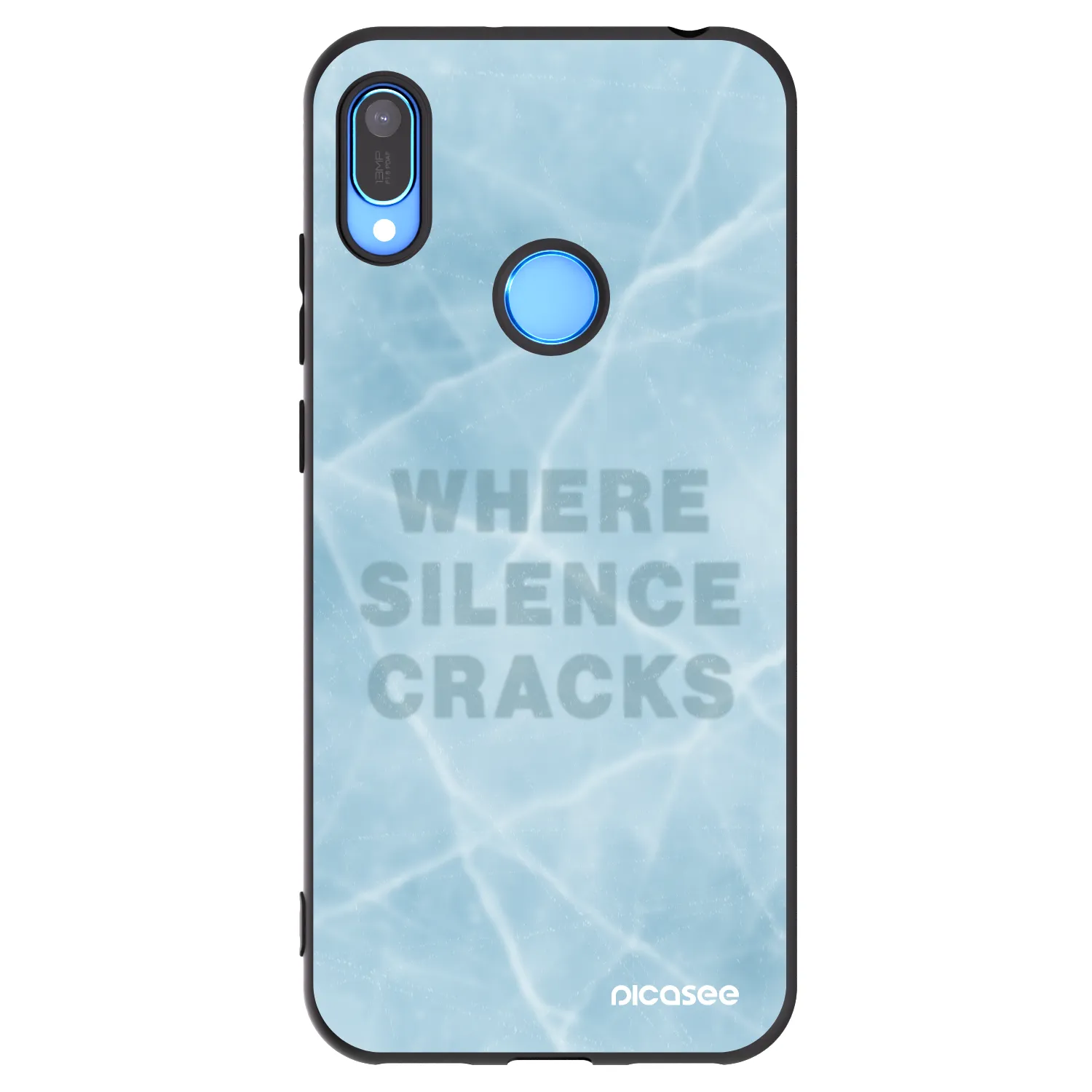 Picasee silikonski črni ovitek za Huawei Y6 2019 - SILENCE