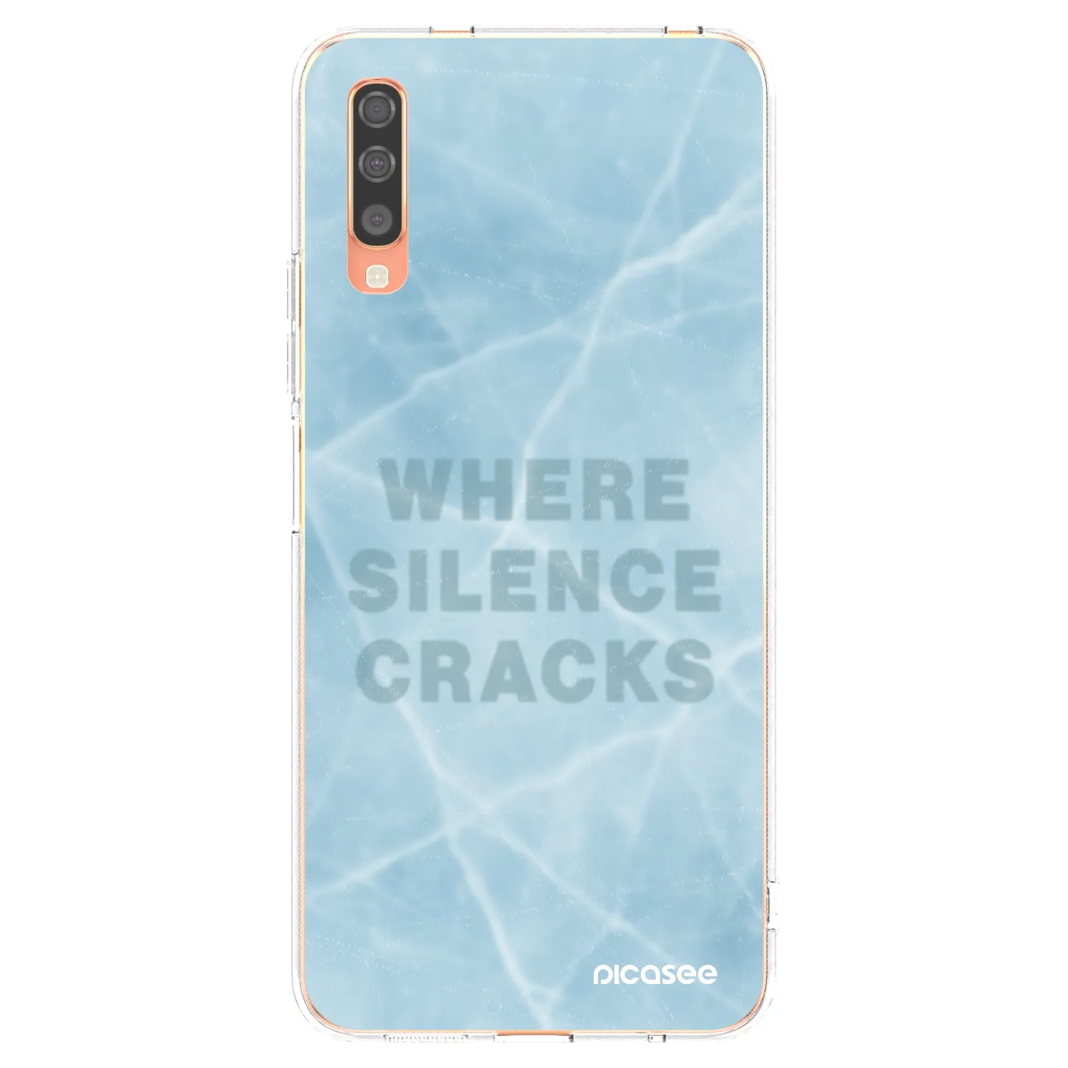 Picasee silikonski prozorni ovitek za Samsung Galaxy A70 A705F - SILENCE