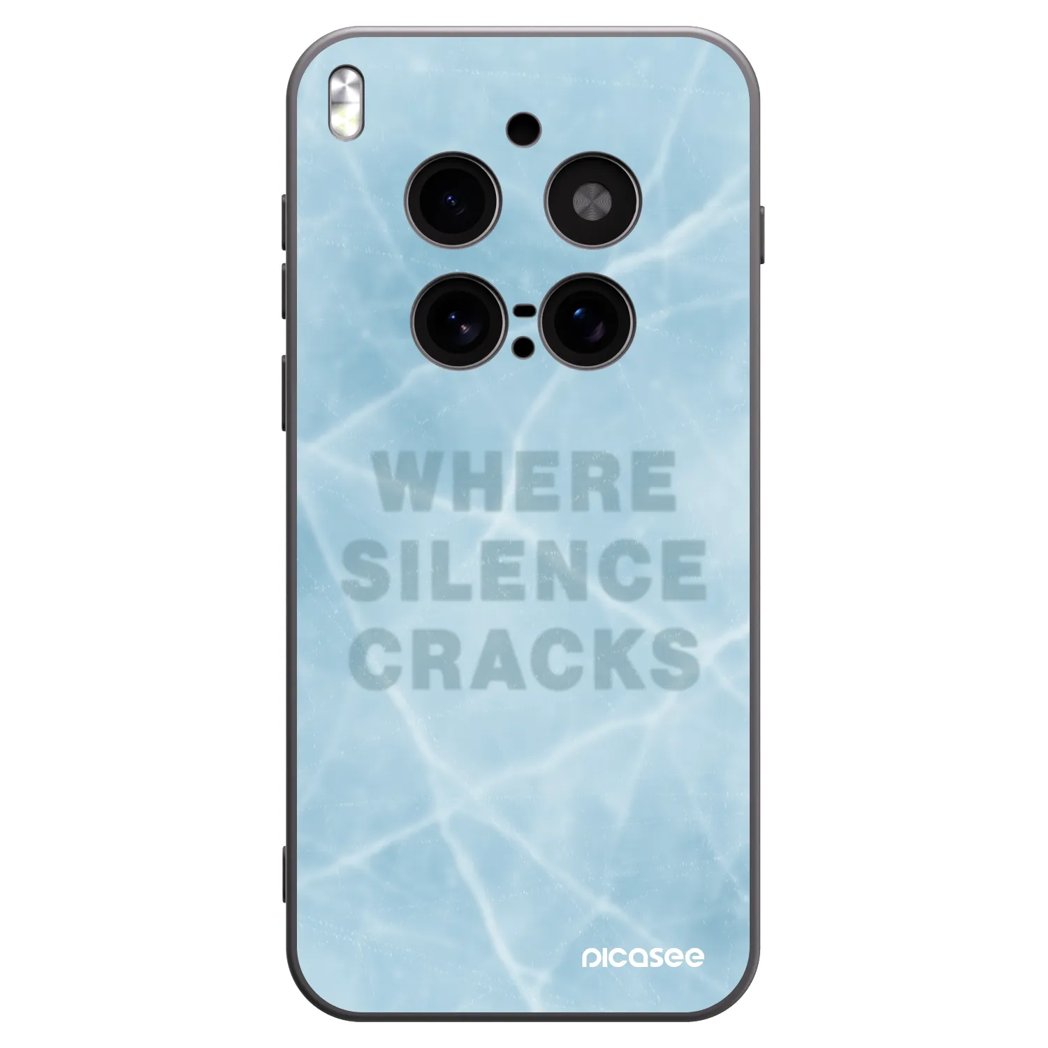 Picasee silikonski črni ovitek za Vivo X300 Pro - SILENCE