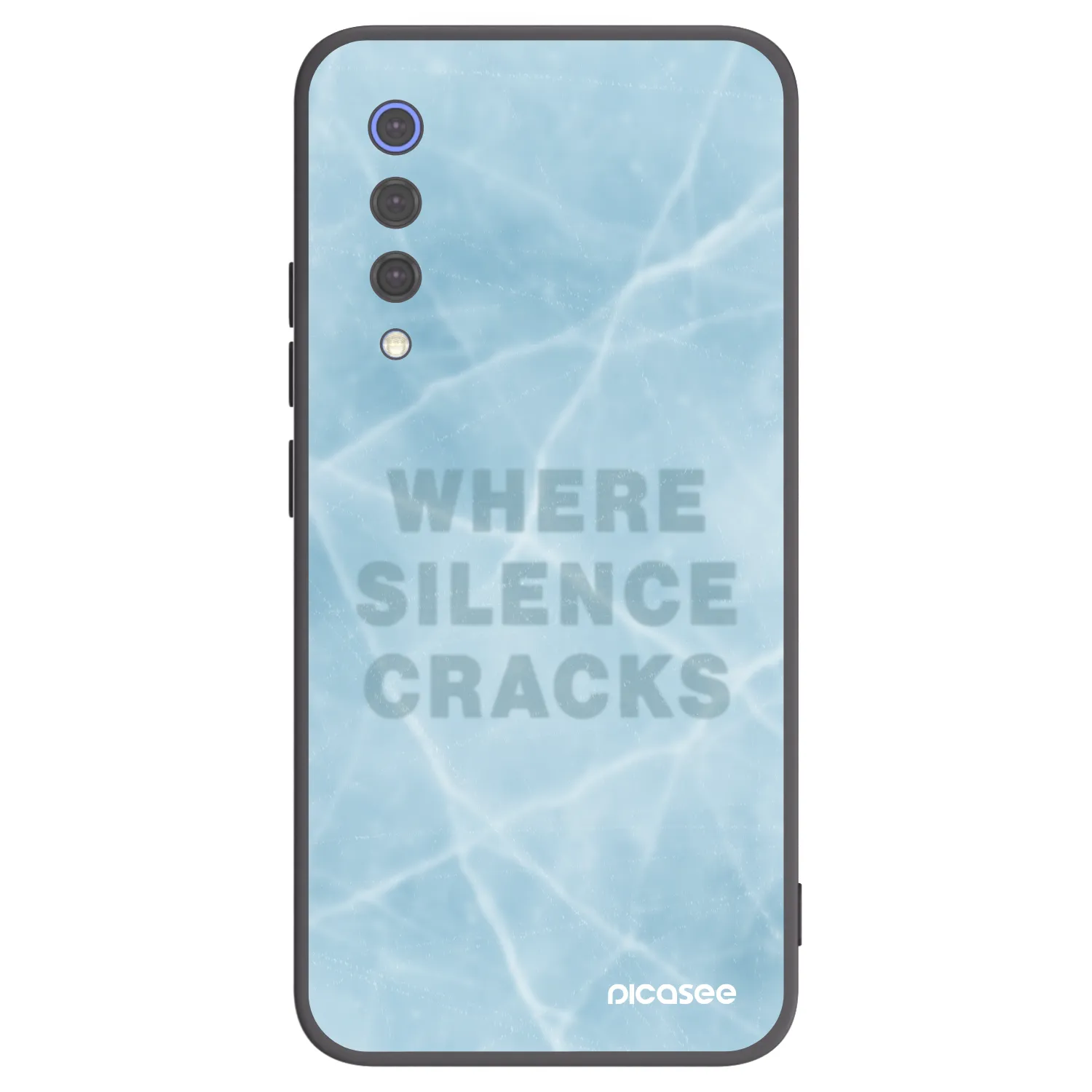 Picasee silikonski črni ovitek za Xiaomi Mi 9 SE - SILENCE