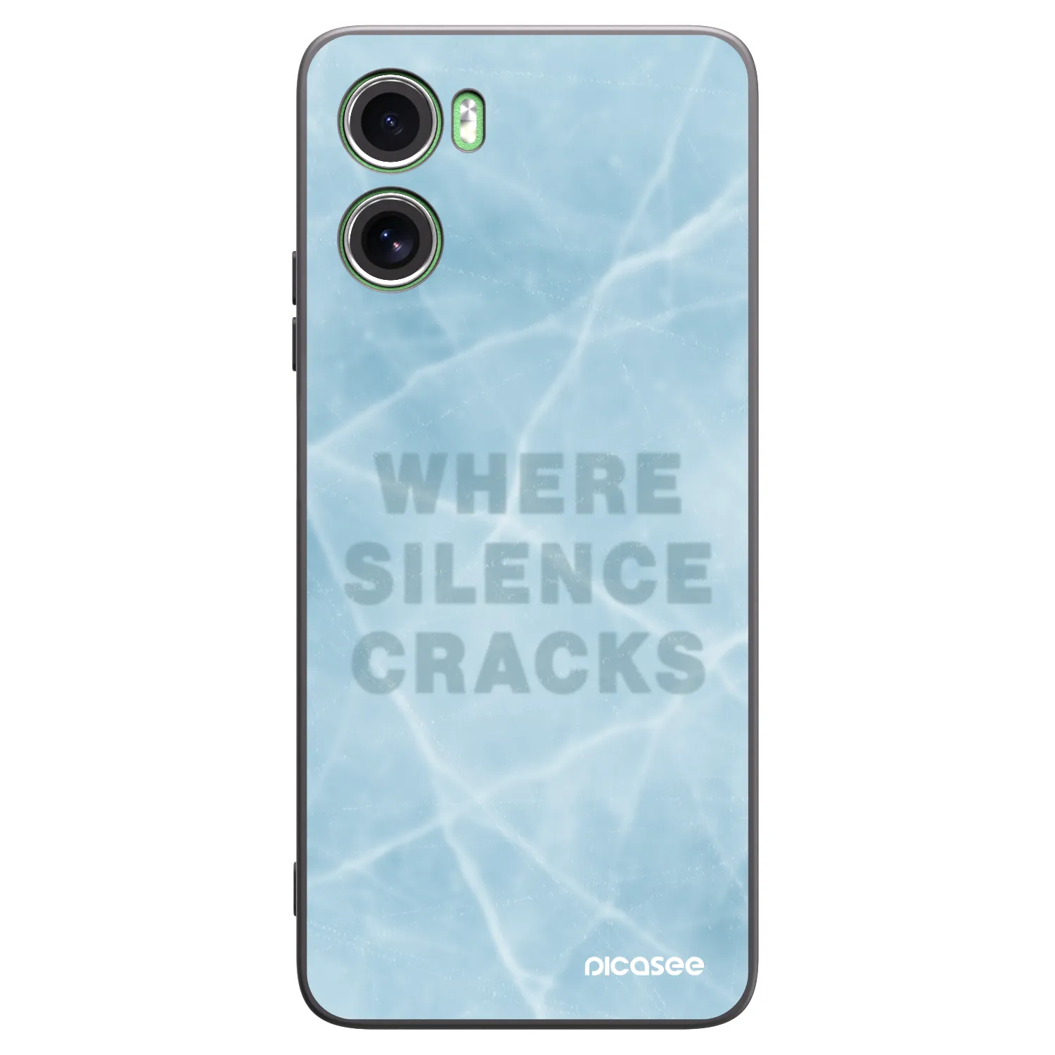 Picasee silikonski črni ovitek za Motorola Moto G06 - SILENCE