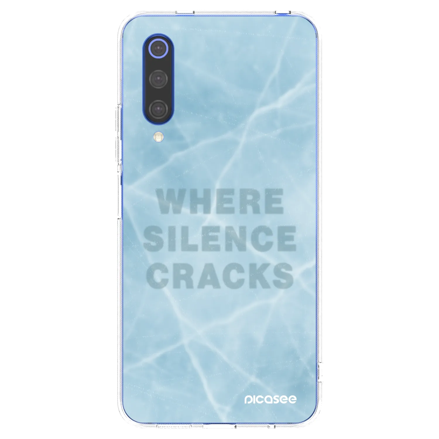 Picasee silikonski prozorni ovitek za Xiaomi Mi 9 SE - SILENCE
