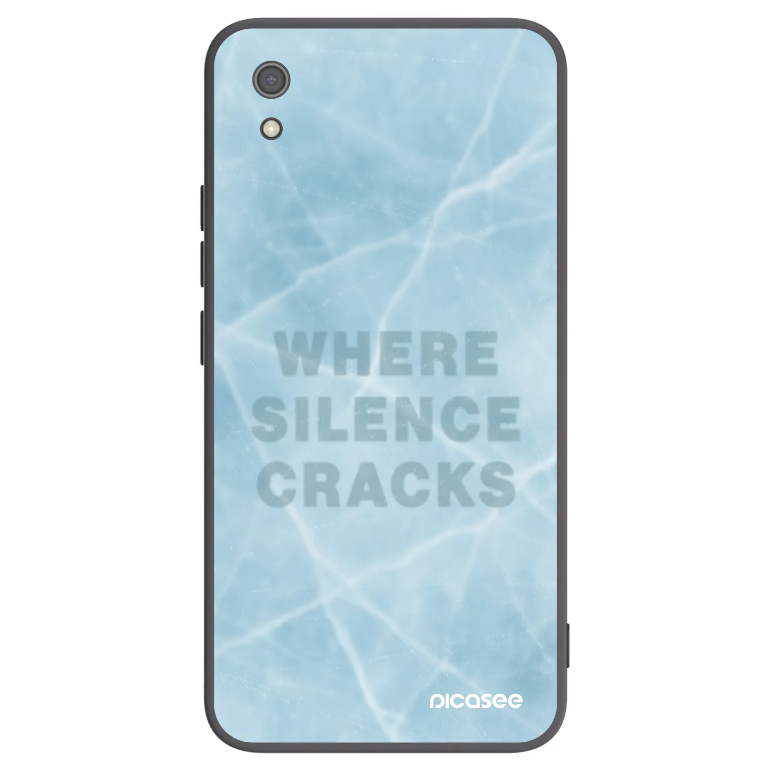 Picasee silikonski črni ovitek za Xiaomi Redmi 7A - SILENCE