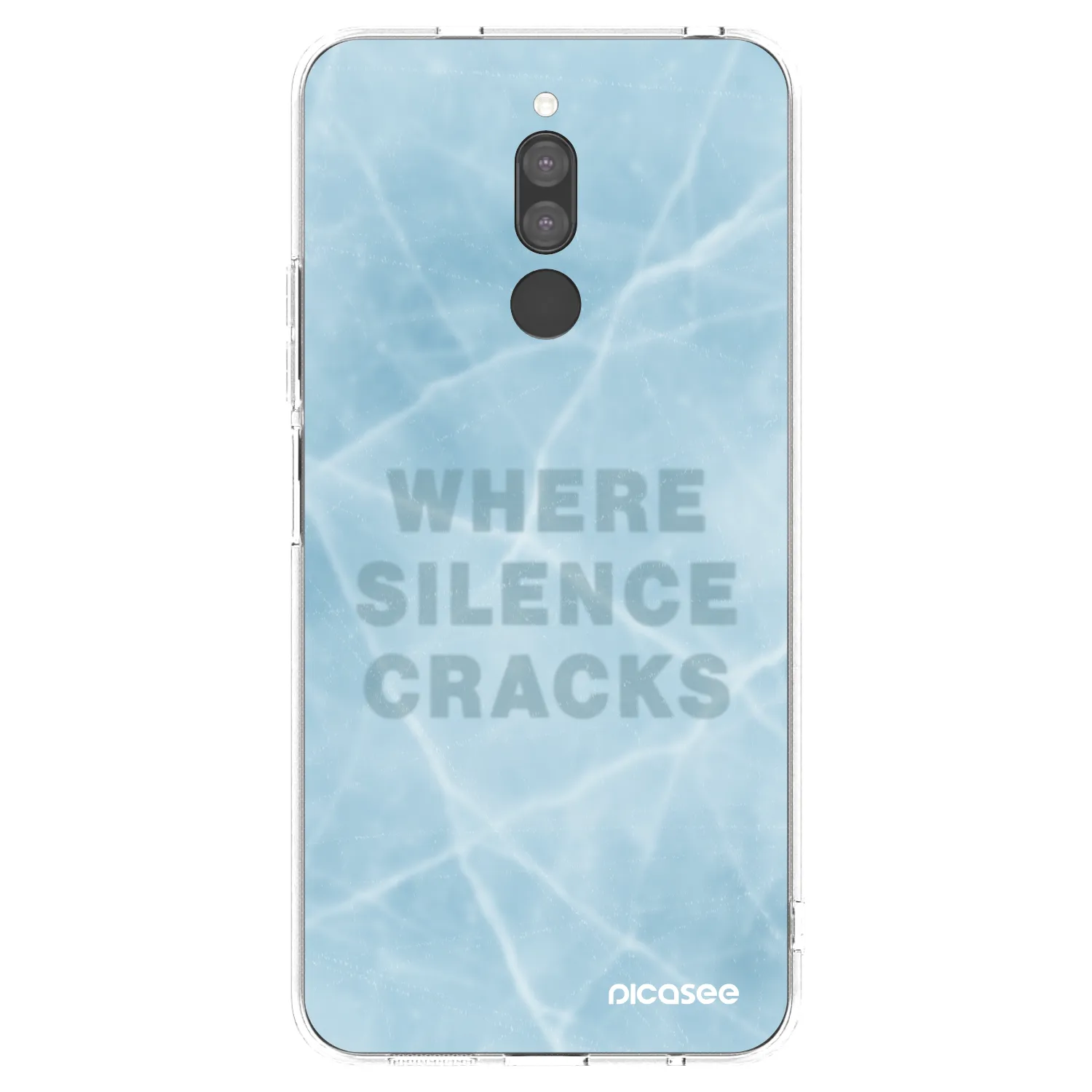 Picasee silikonski prozorni ovitek za Xiaomi Redmi 8 - SILENCE