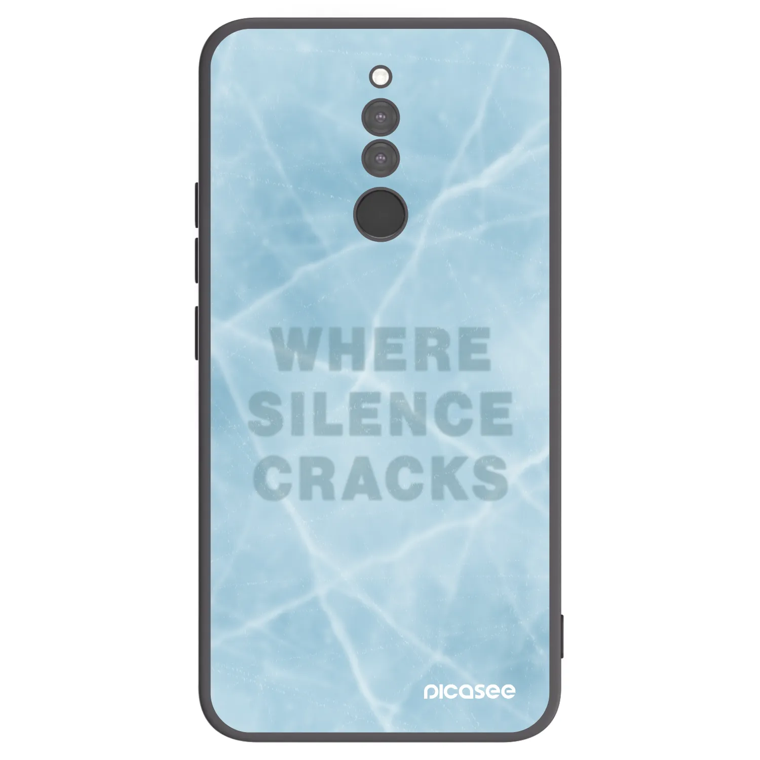 Picasee silikonski črni ovitek za Xiaomi Redmi 8 - SILENCE