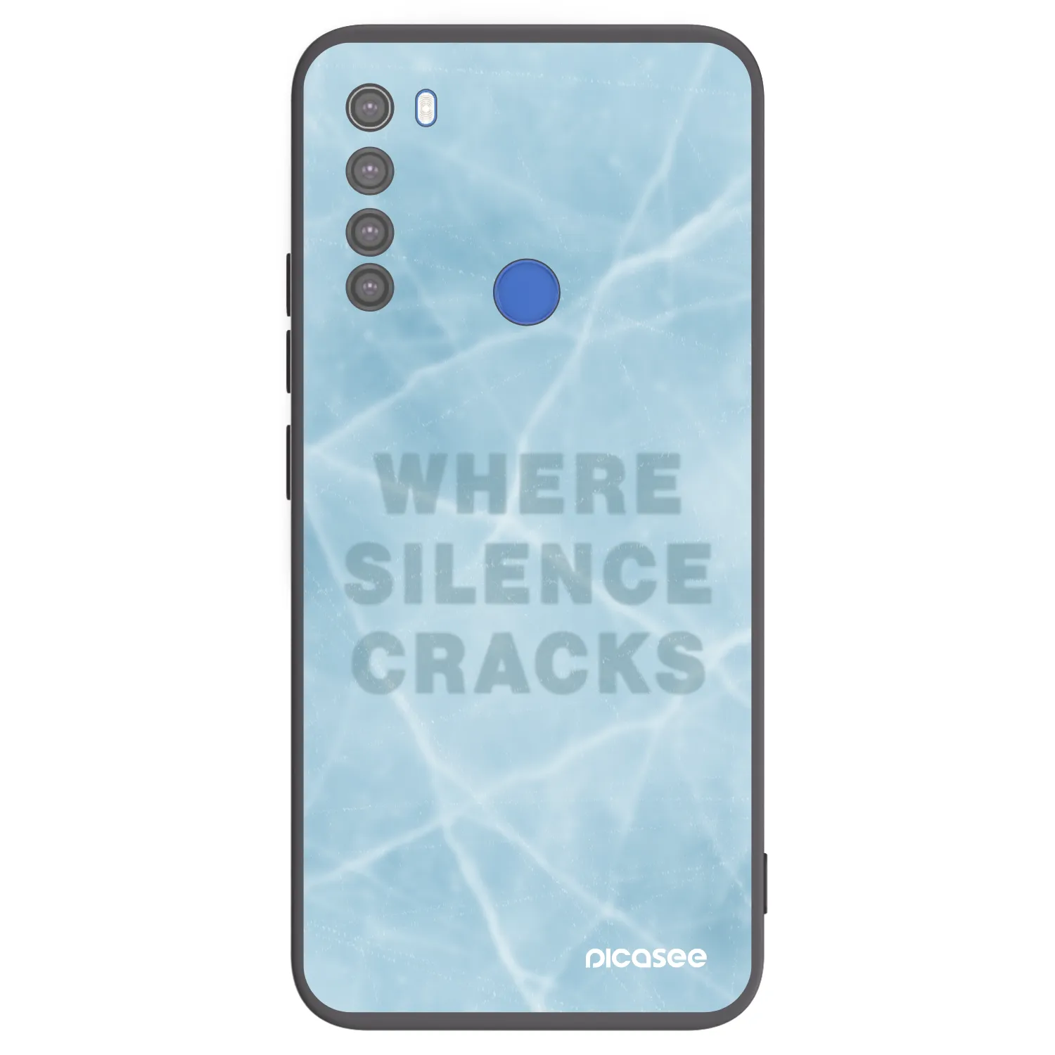 Picasee silikonski črni ovitek za Xiaomi Redmi Note 8T - SILENCE