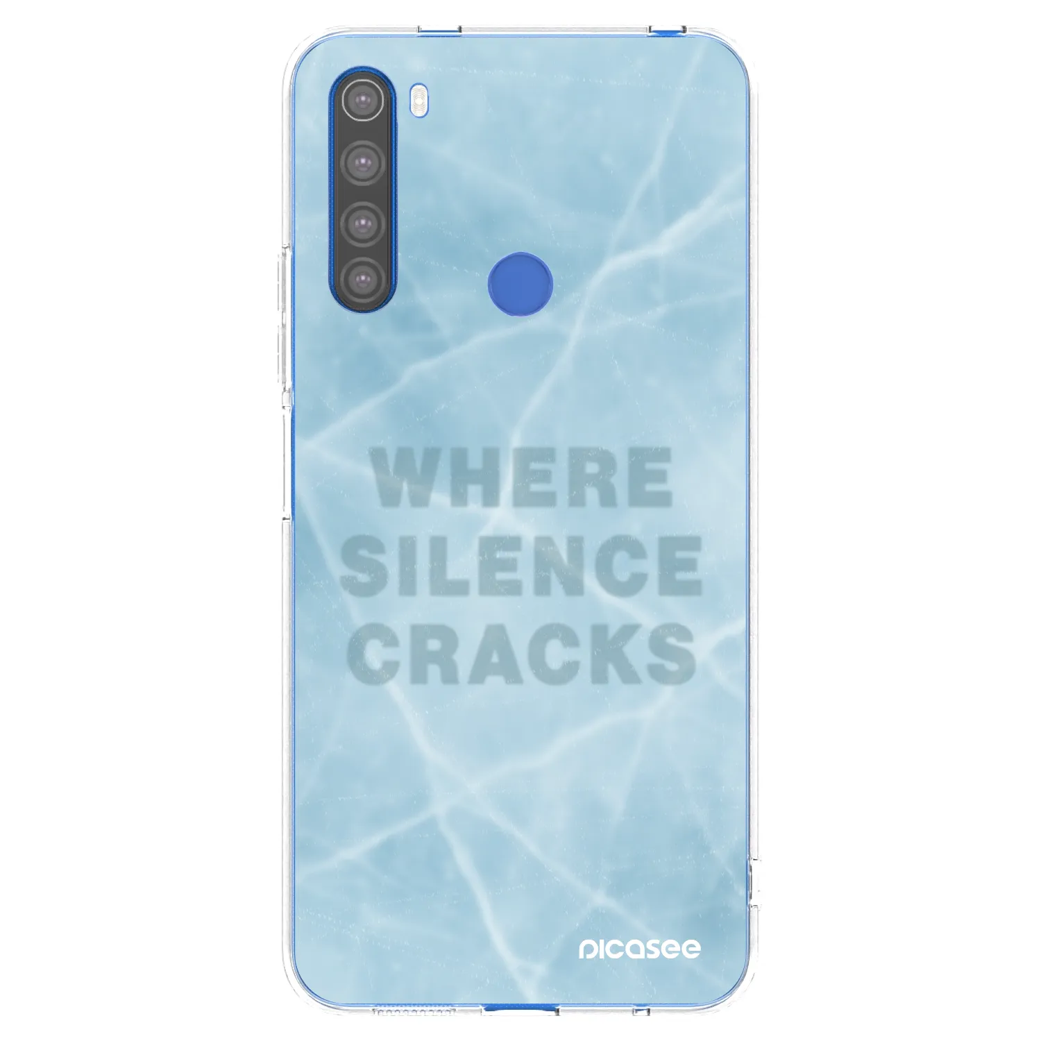 Picasee silikonski prozorni ovitek za Xiaomi Redmi Note 8T - SILENCE