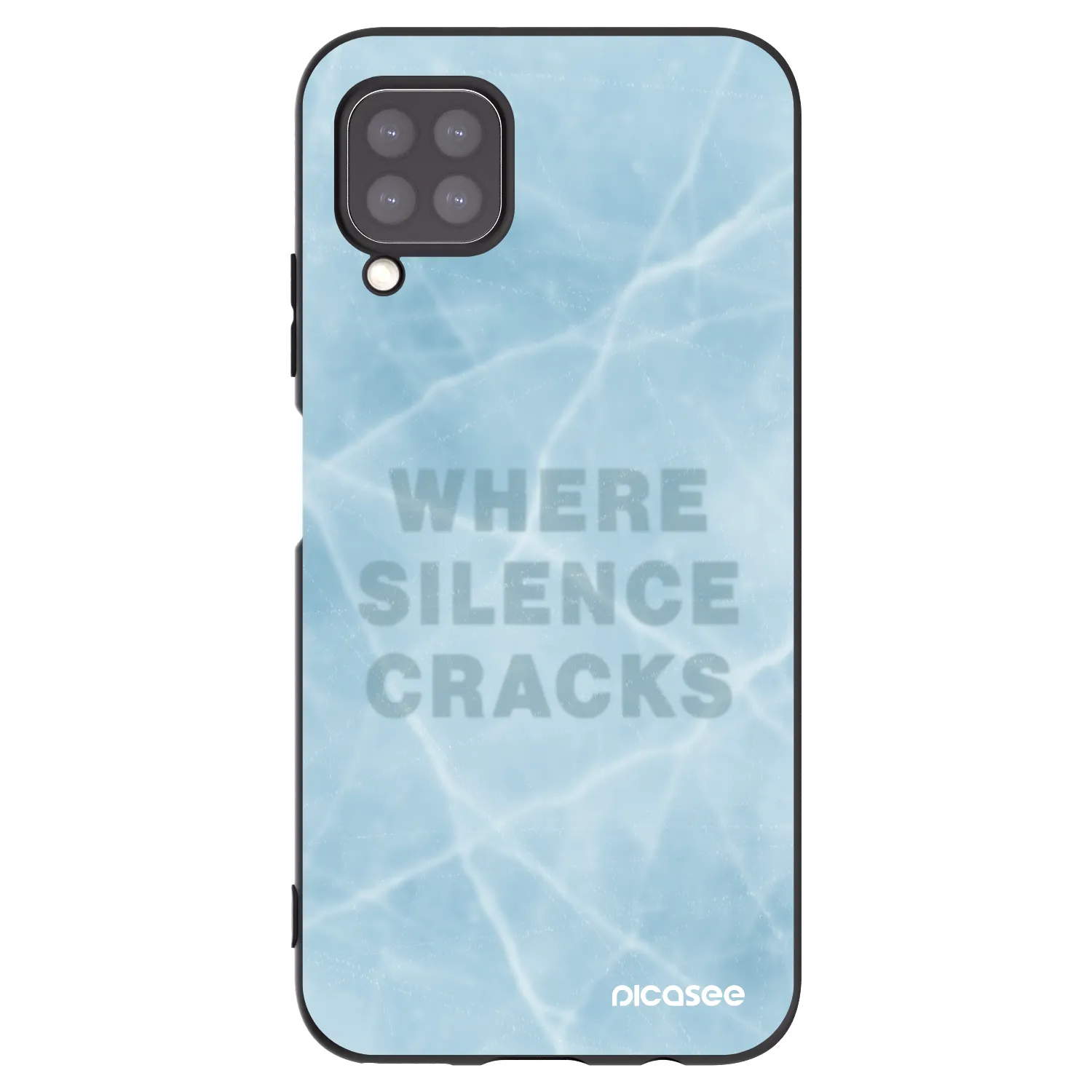 Picasee silikonski črni ovitek za Huawei P40 Lite - SILENCE