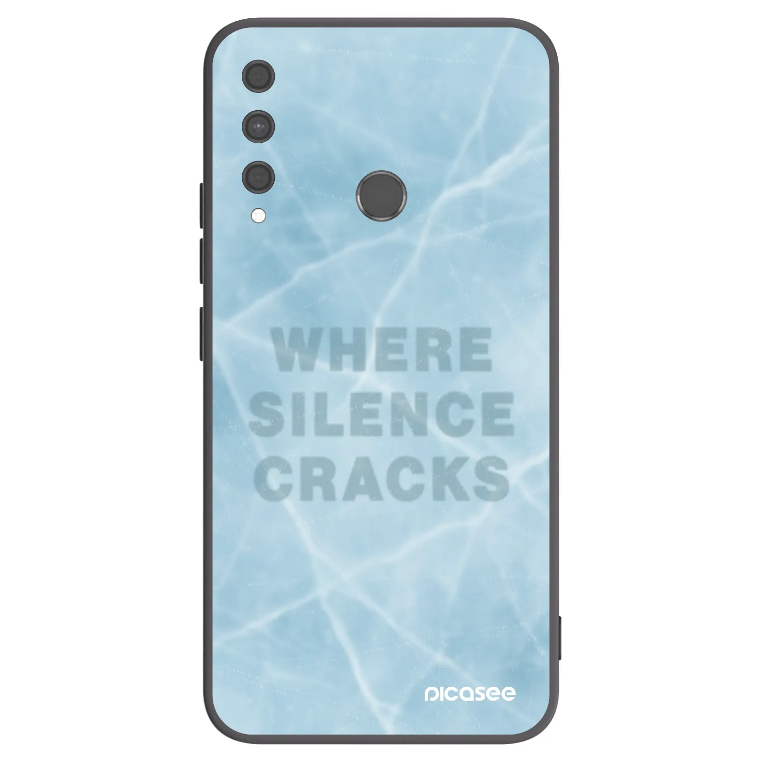 Picasee silikonski črni ovitek za Huawei P40 Lite E - SILENCE
