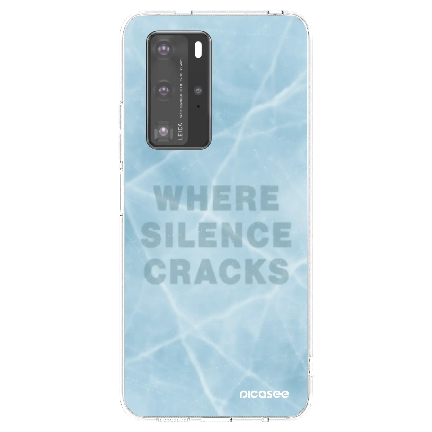 Picasee silikonski prozorni ovitek za Huawei P40 Pro - SILENCE