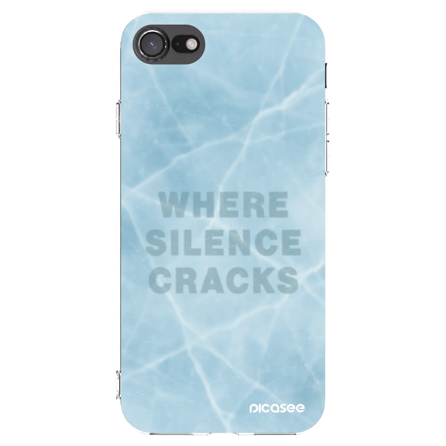 Picasee silikonski prozorni ovitek za Apple iPhone SE 2020 - SILENCE