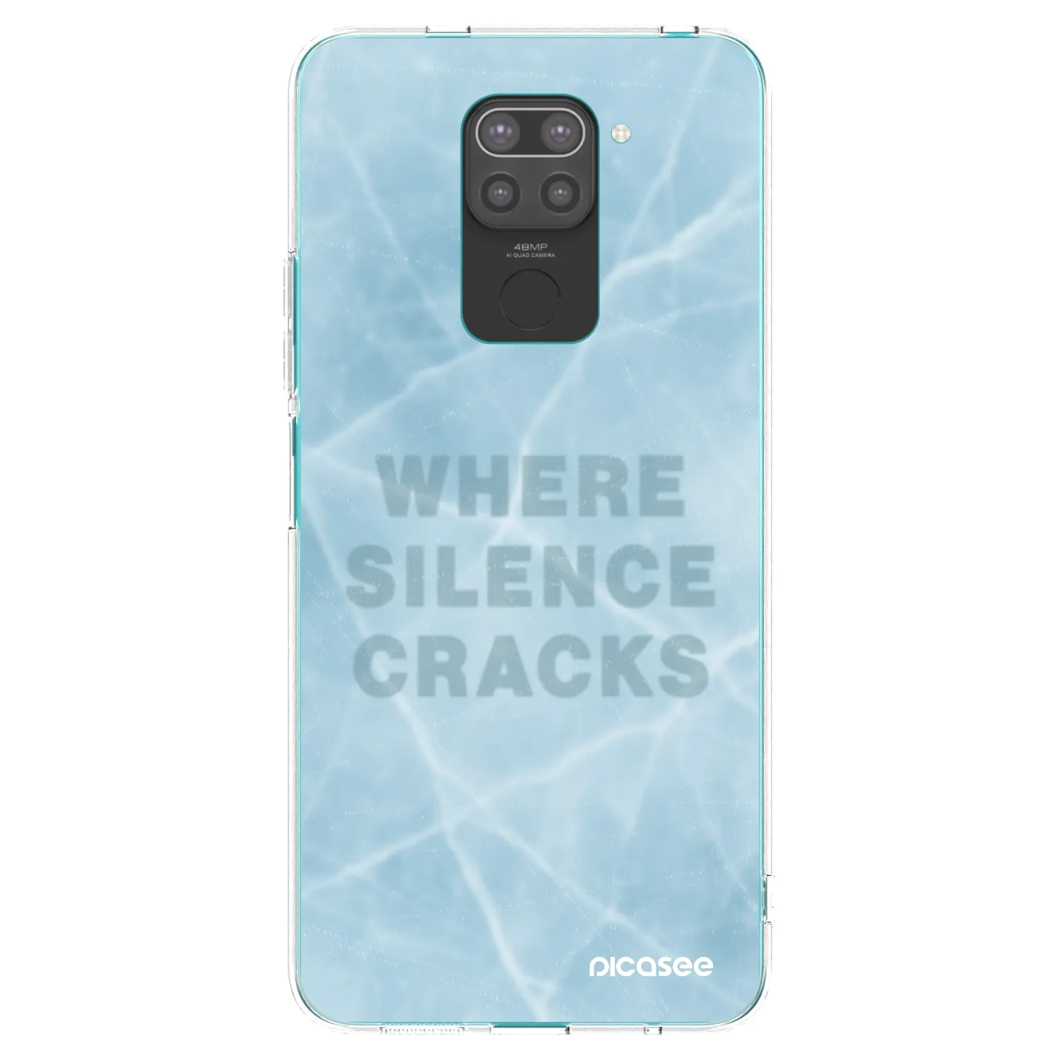 Picasee silikonski črni ovitek za Xiaomi Redmi Note 9 - SILENCE