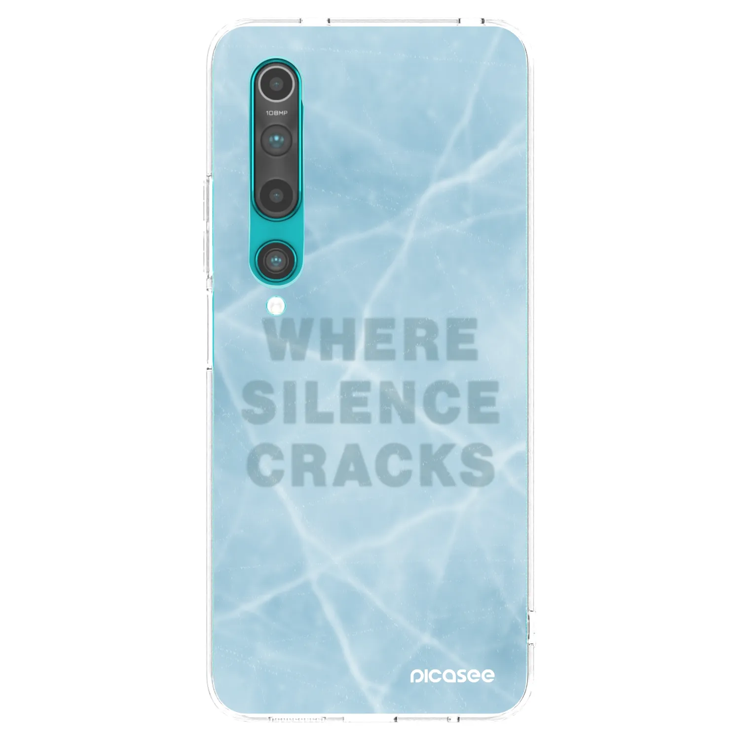 Picasee silikonski prozorni ovitek za Xiaomi Mi 10 - SILENCE