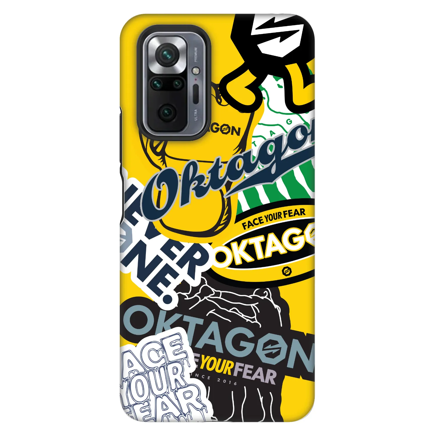 Picasee Fashion Case za Xiaomi Redmi Note 10 Pro - OKTAGON - Logo Archive
