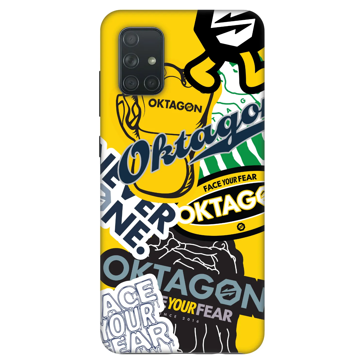 Picasee Fashion Case za Samsung Galaxy A71 A715F - OKTAGON - Logo Archive