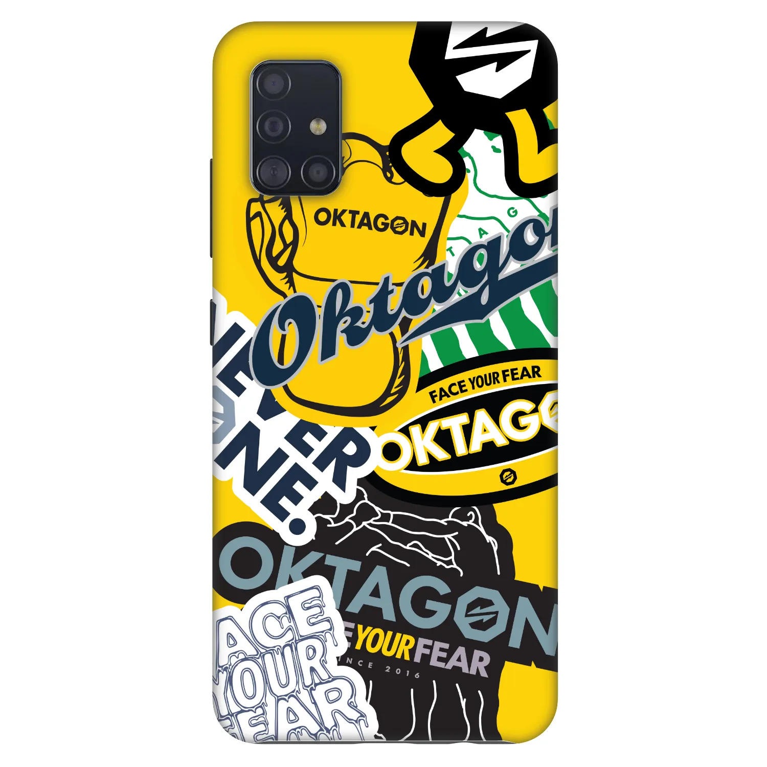Picasee Fashion Case za Samsung Galaxy A51 A515F - OKTAGON - Logo Archive