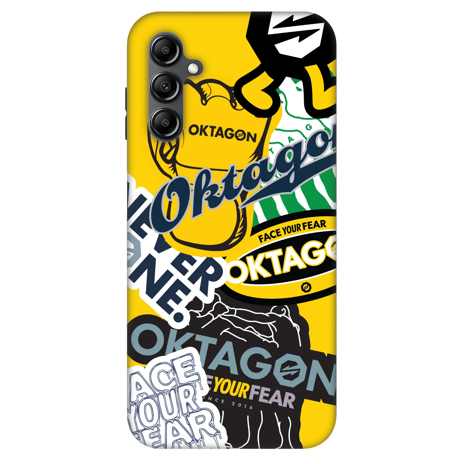 Picasee Fashion Case za Samsung Galaxy A14 4G A145R - OKTAGON - Logo Archive