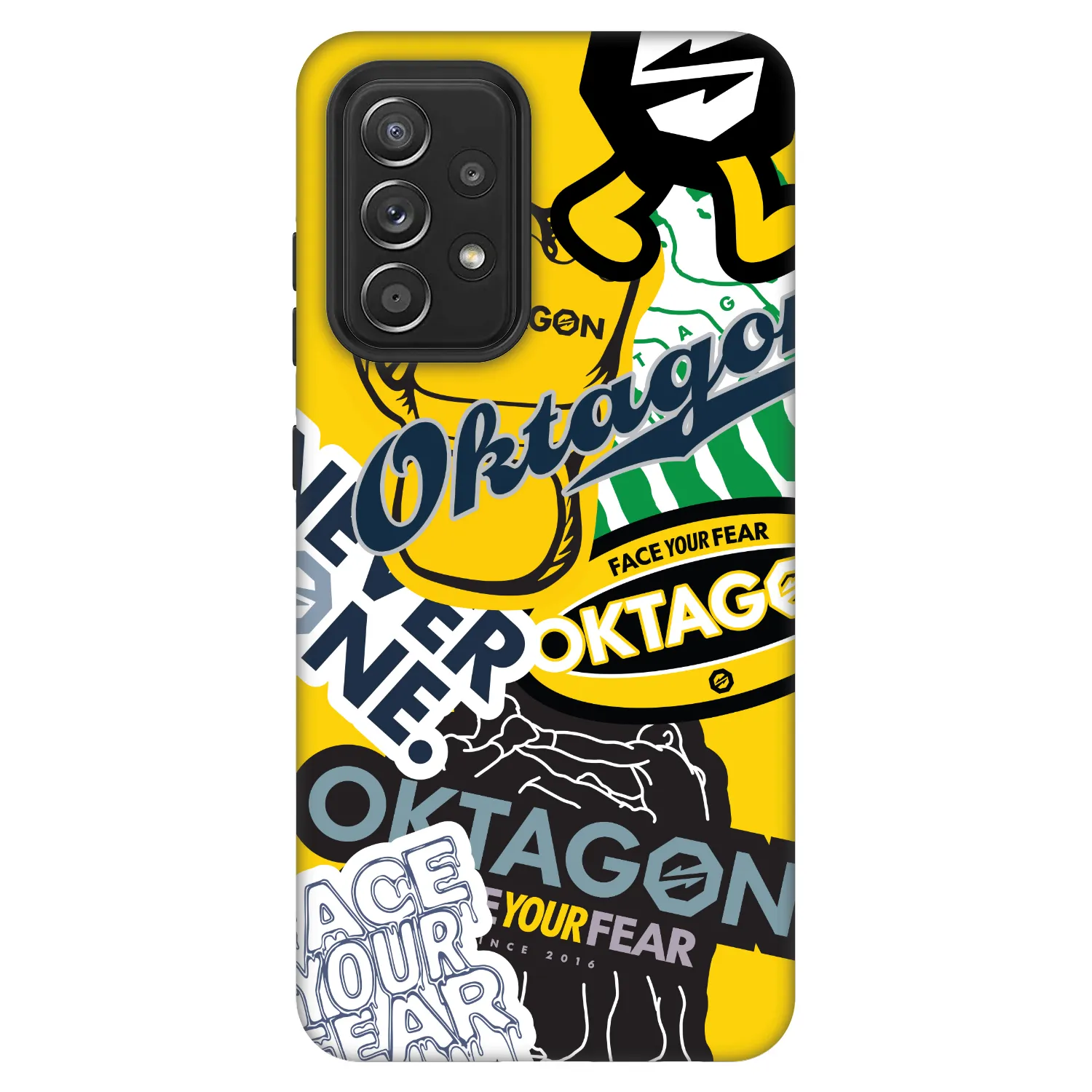 Picasee Fashion Case za Samsung Galaxy A52 5G A525F - OKTAGON - Logo Archive