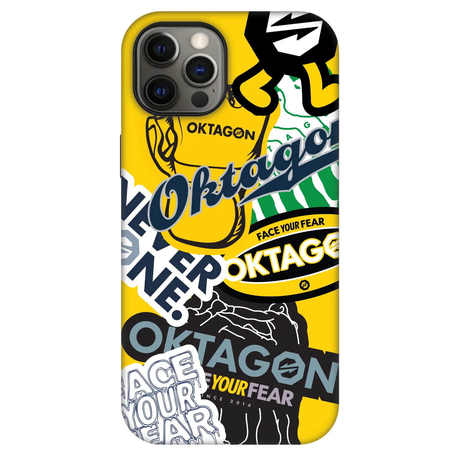 Picasee Fashion Case MagSafe za Apple iPhone 12 Pro - OKTAGON - Logo Archive