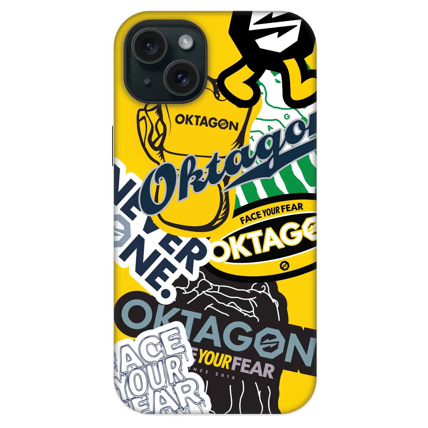 Picasee Fashion Case MagSafe za Apple iPhone 14 Plus - OKTAGON - Logo Archive