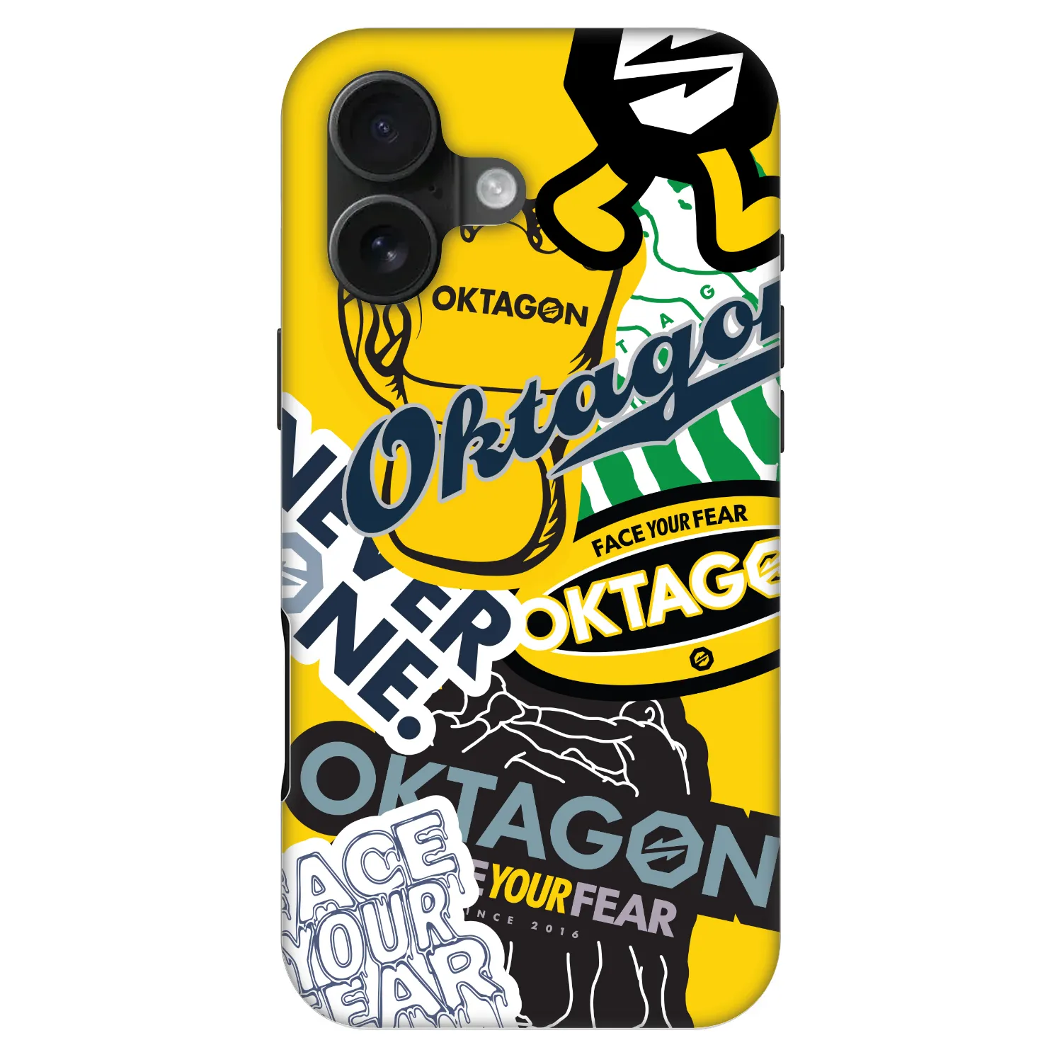Picasee Fashion Case MagSafe za Apple iPhone 16 - OKTAGON - Logo Archive